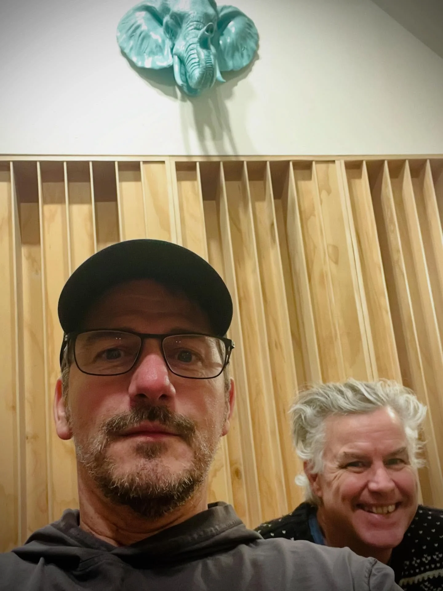 A great week of new noises with old friends&hellip;mixing the new @creaturestheband record with Sir David Steele @acre.audio 

This record is not normal.