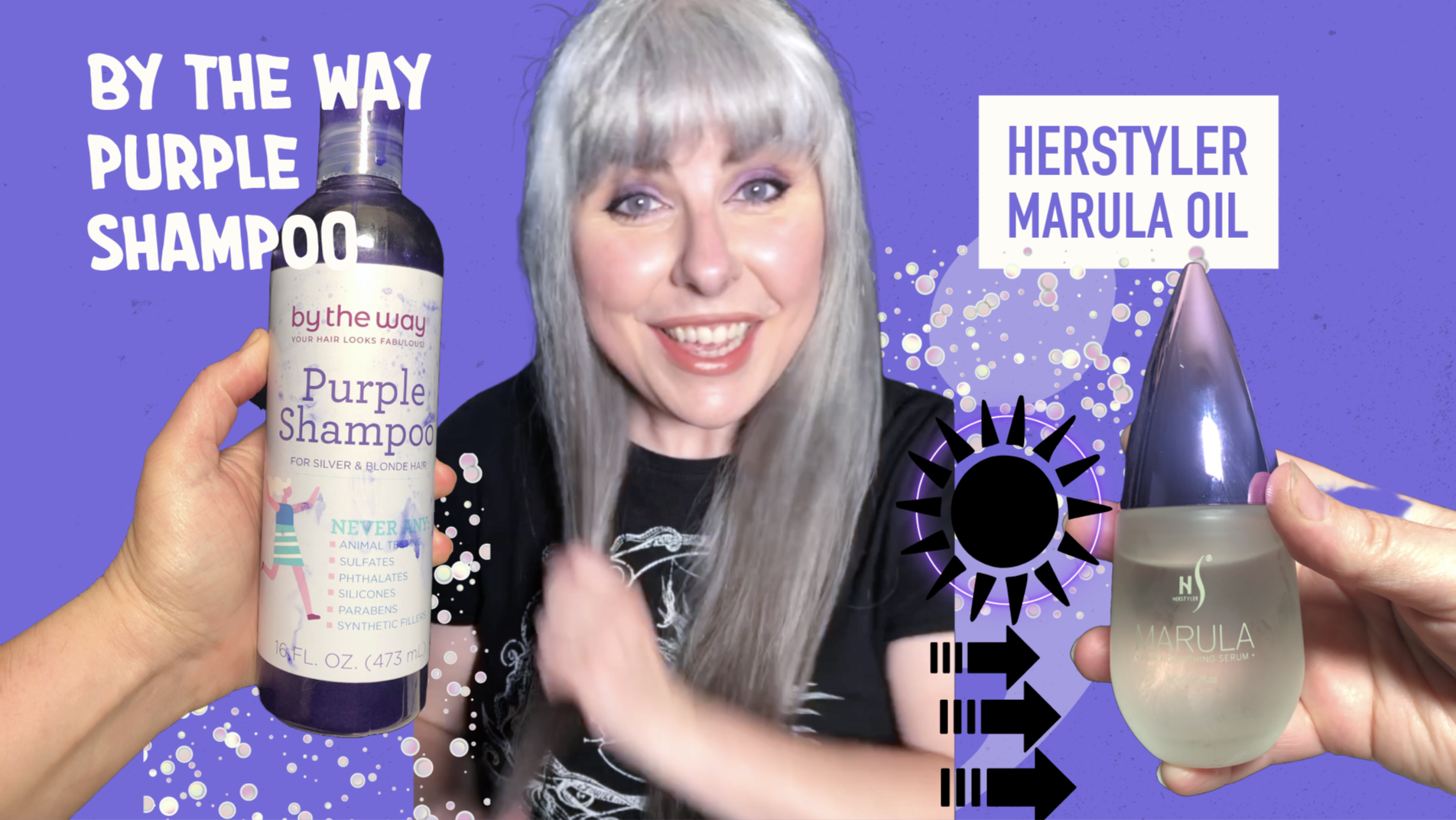Purple shampoo and Marula oil to the rescue!