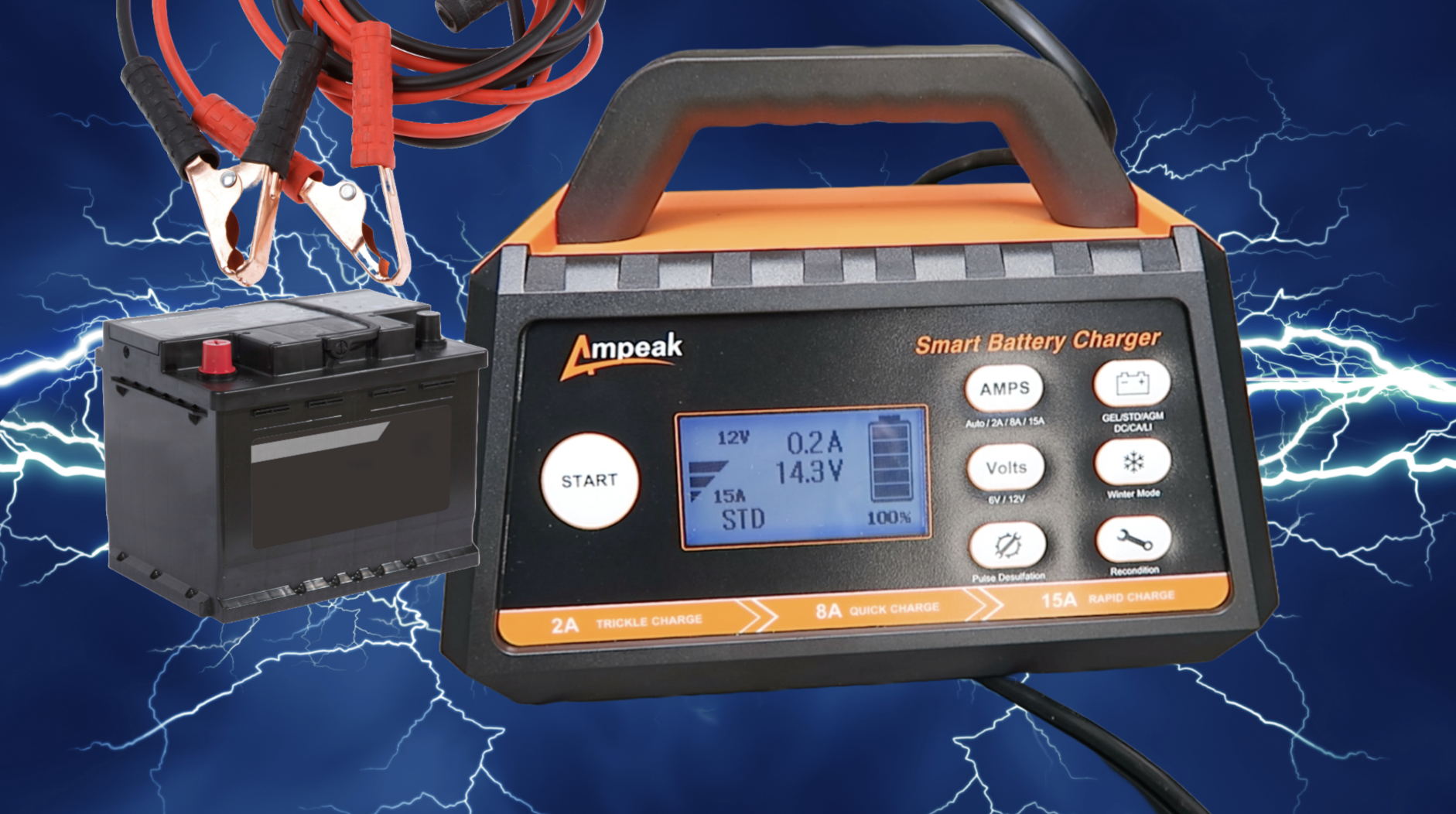 Ampeak Battery Charger Review: A Must-Have for RV Owners