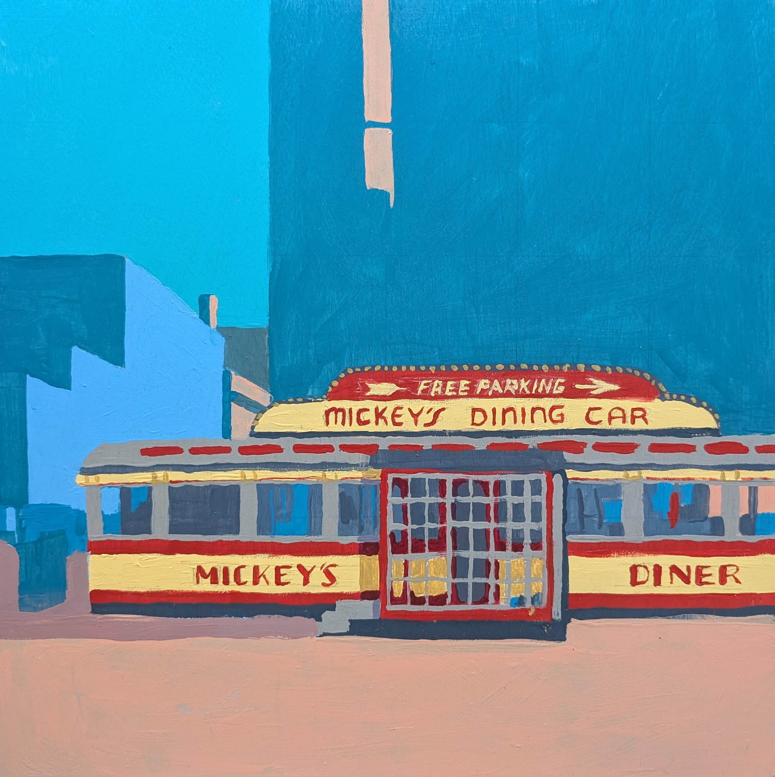 Mickey's Diner (2026) 12"x12"