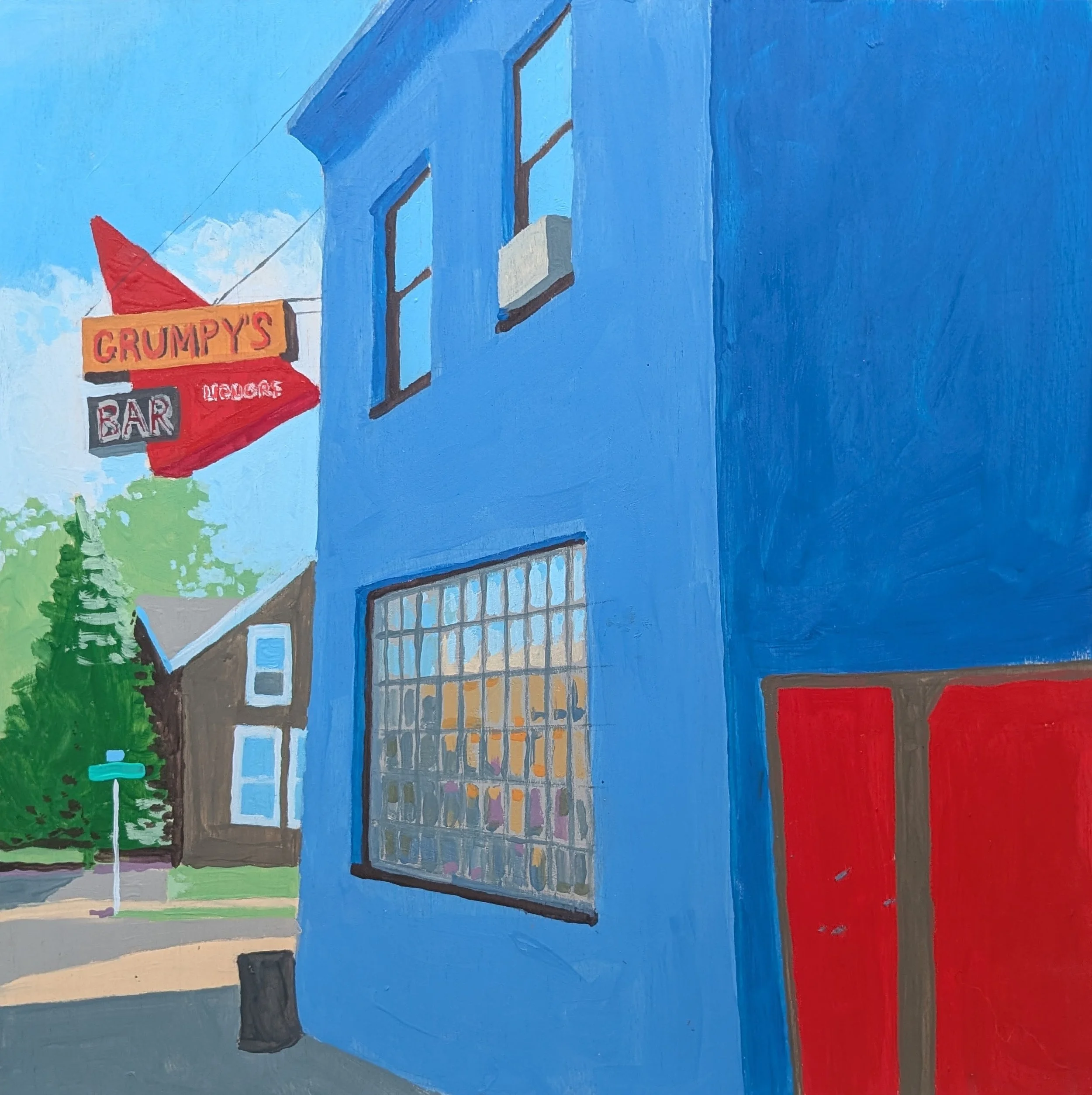 Grumpy's Bar (2026) 12"x12"
