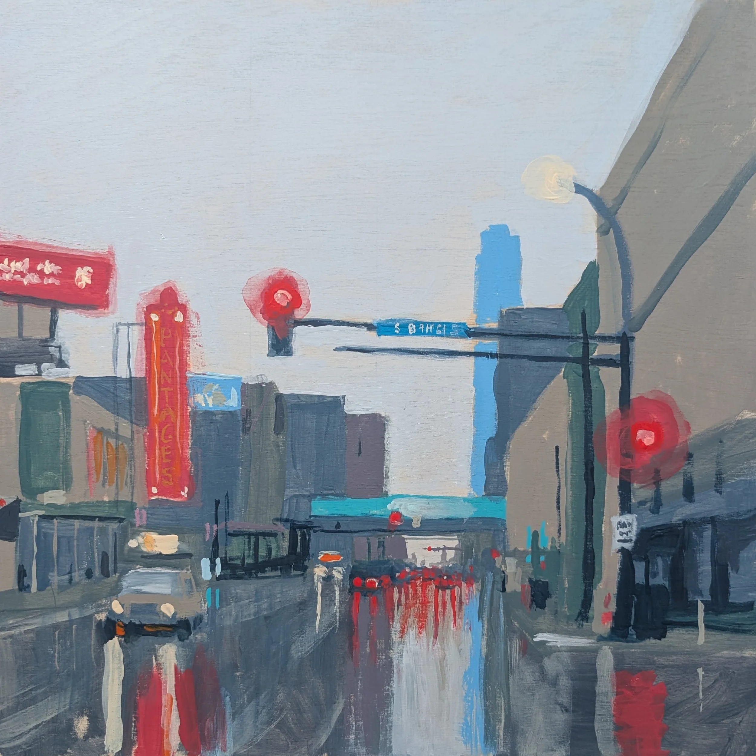 Hennepin Rain (2026) 12"x12"