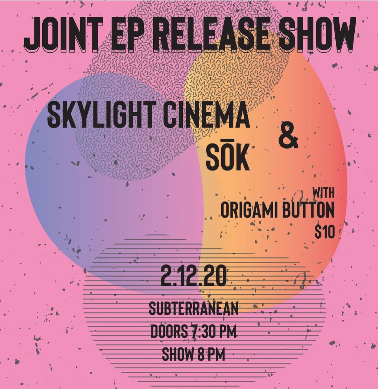 Self-titled EP Release show flyer. Designed on Adobe Illustrator.