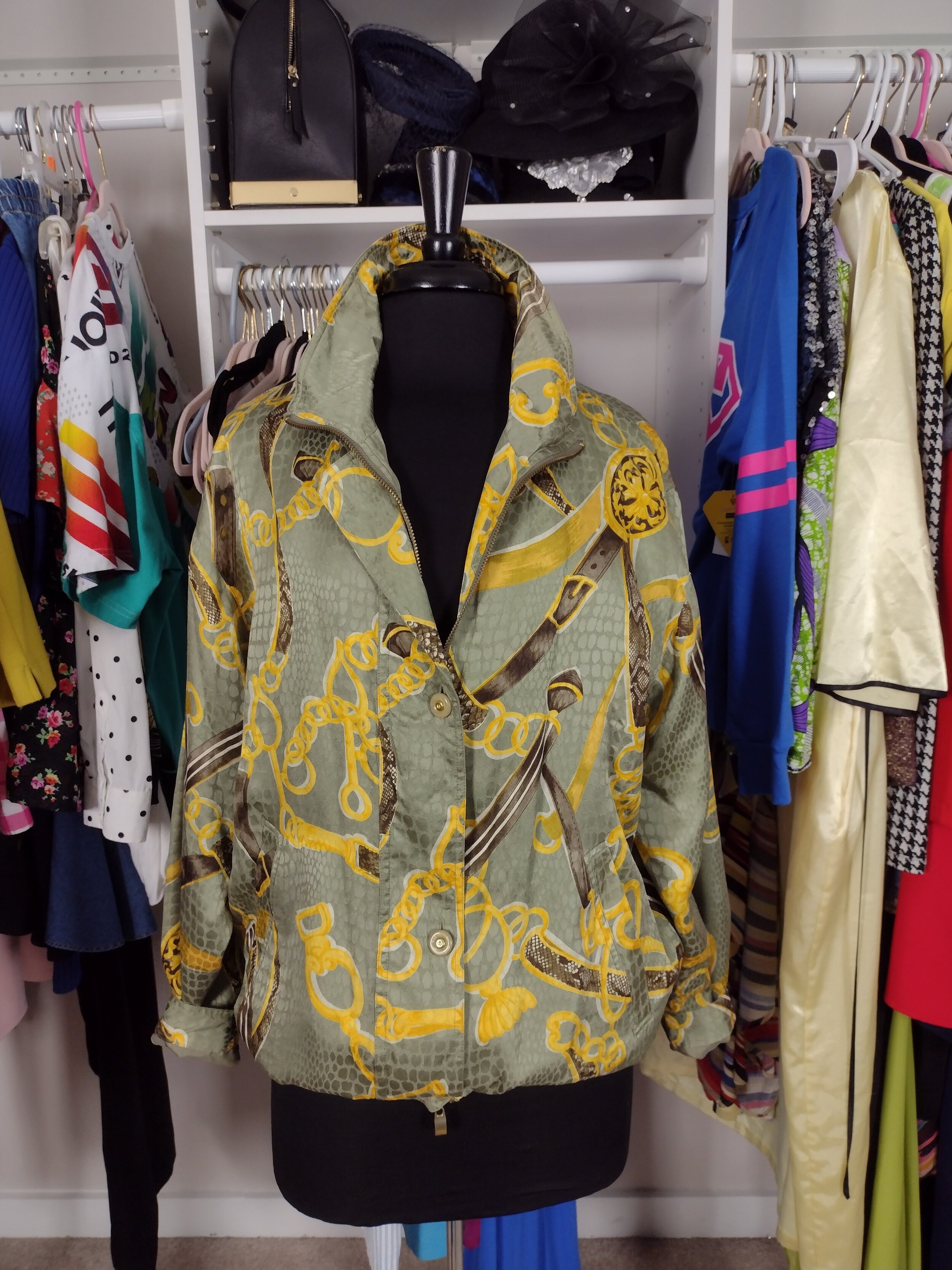 Silk Bomber Jacket Up to Size 10