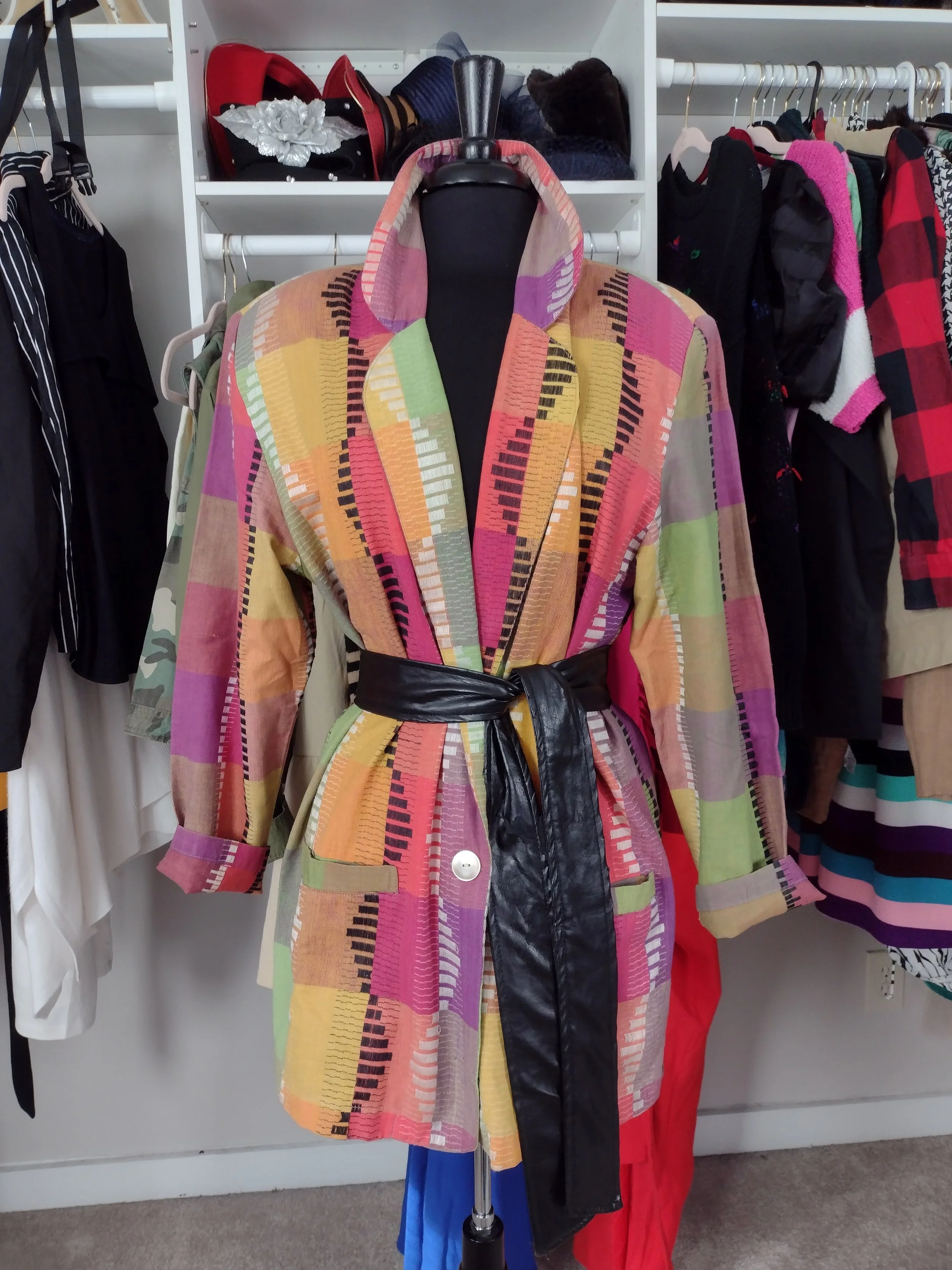 Vintage Spring Multi Color Blazer Size M/L