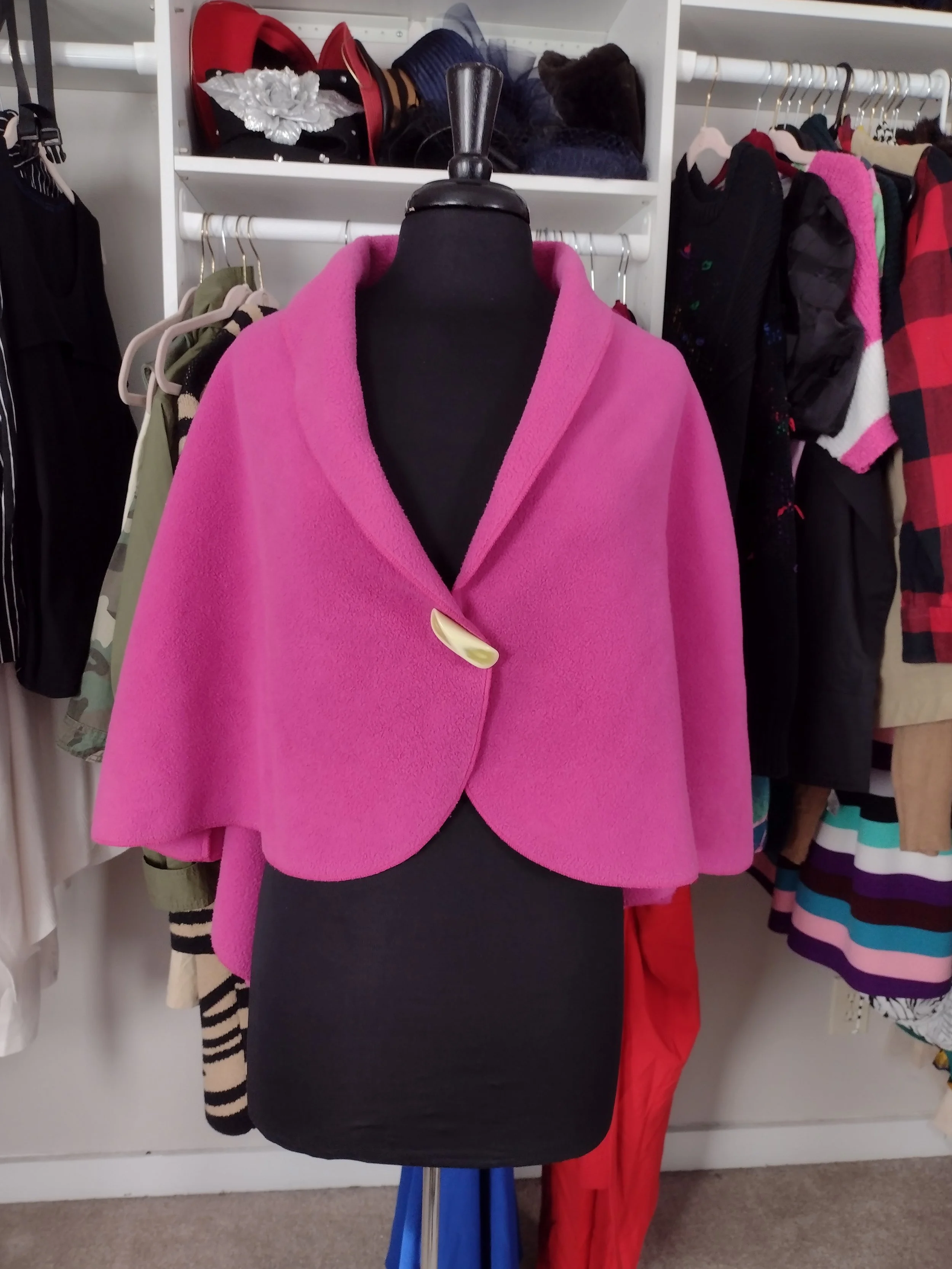 Pink Fleece Wrap One Size