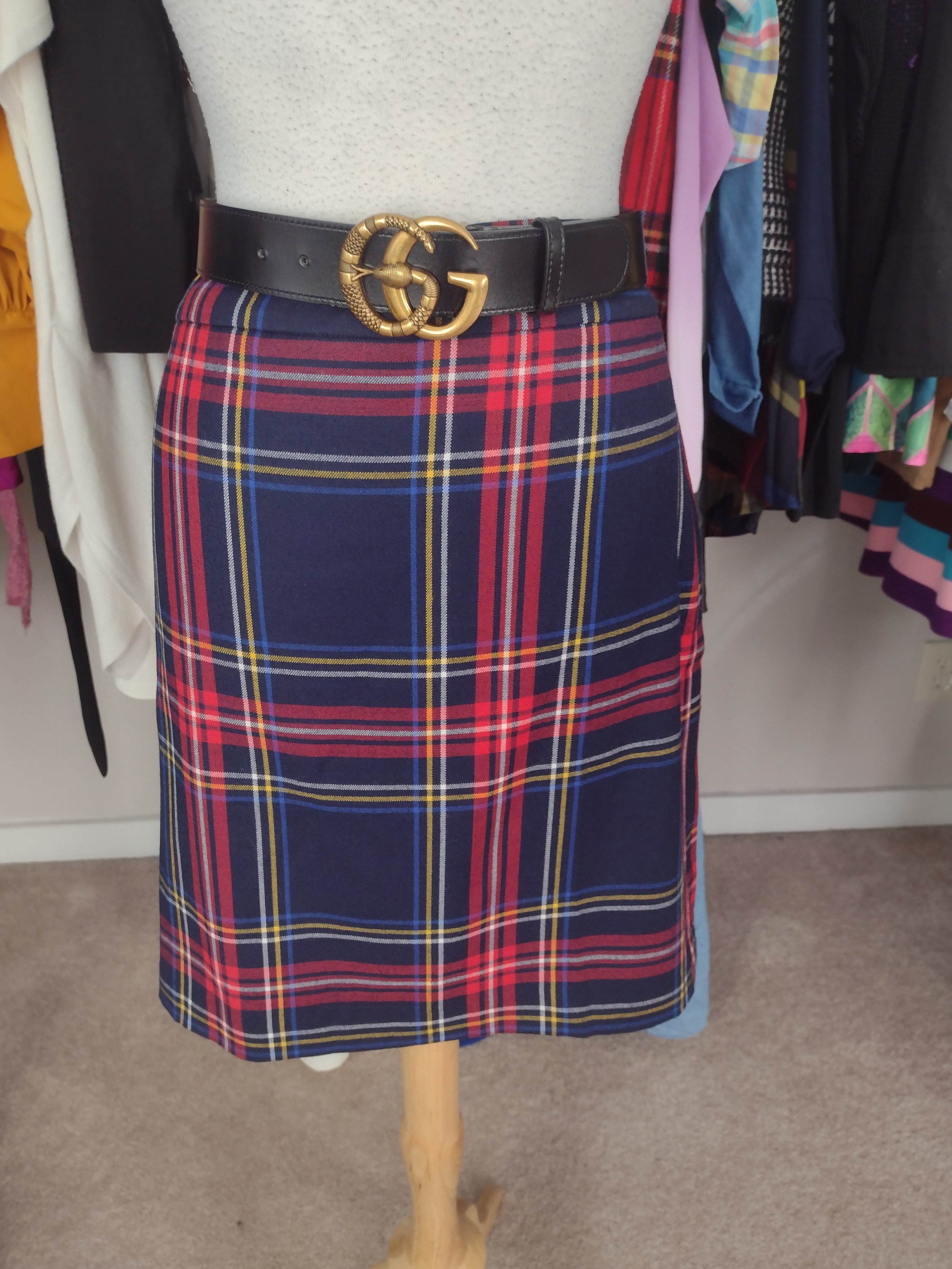 NEW Talbots Plaid Skirt Size 14