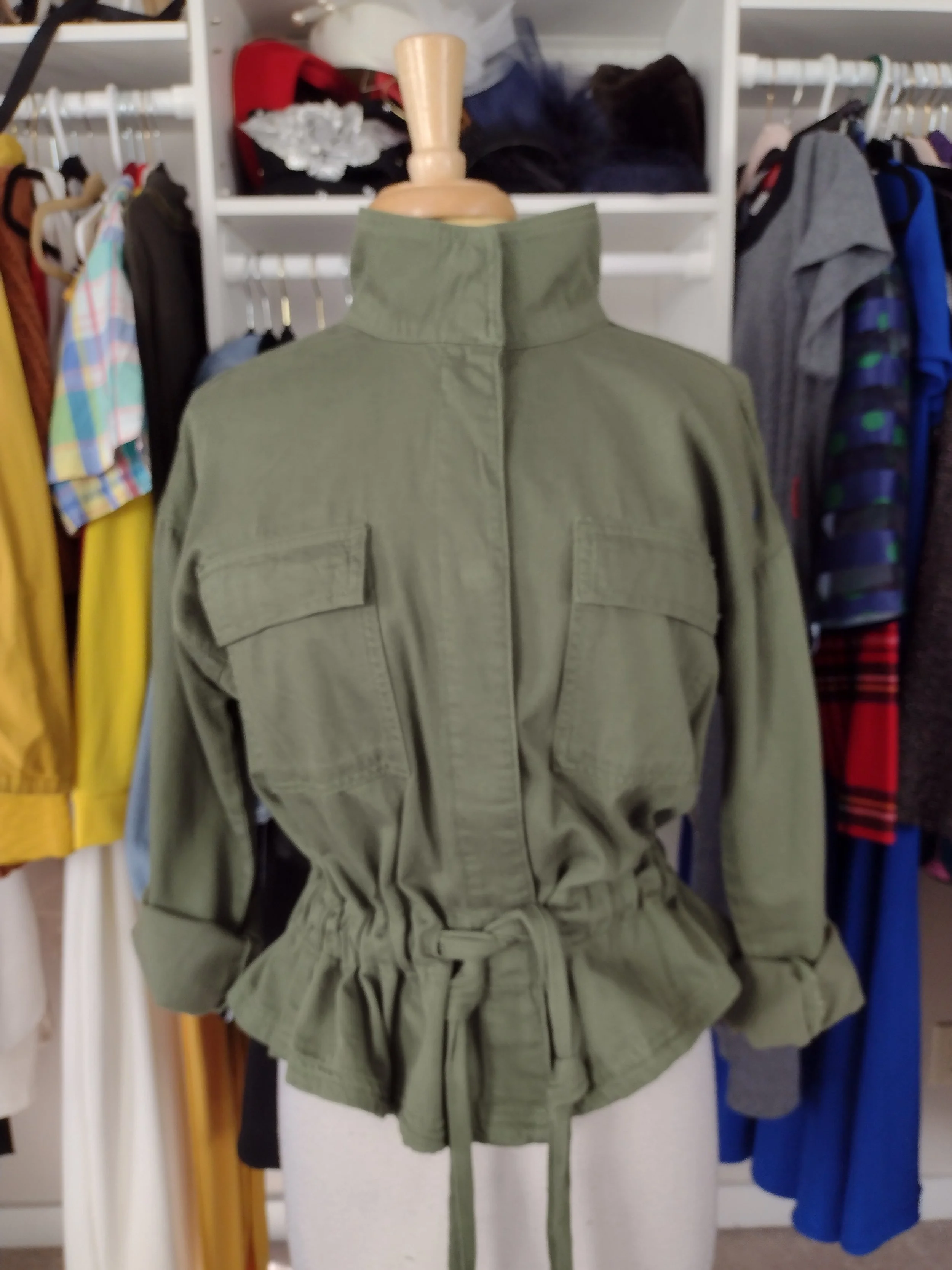 Olive Green Jacket Size 10/12