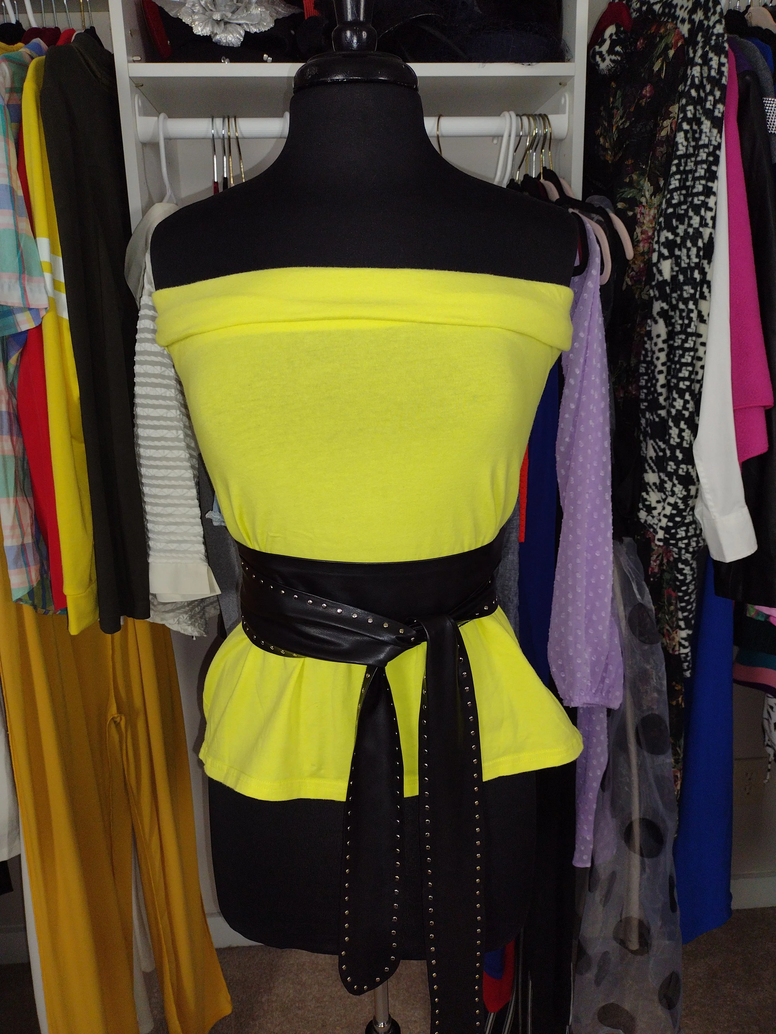 Yellow tube top Size L