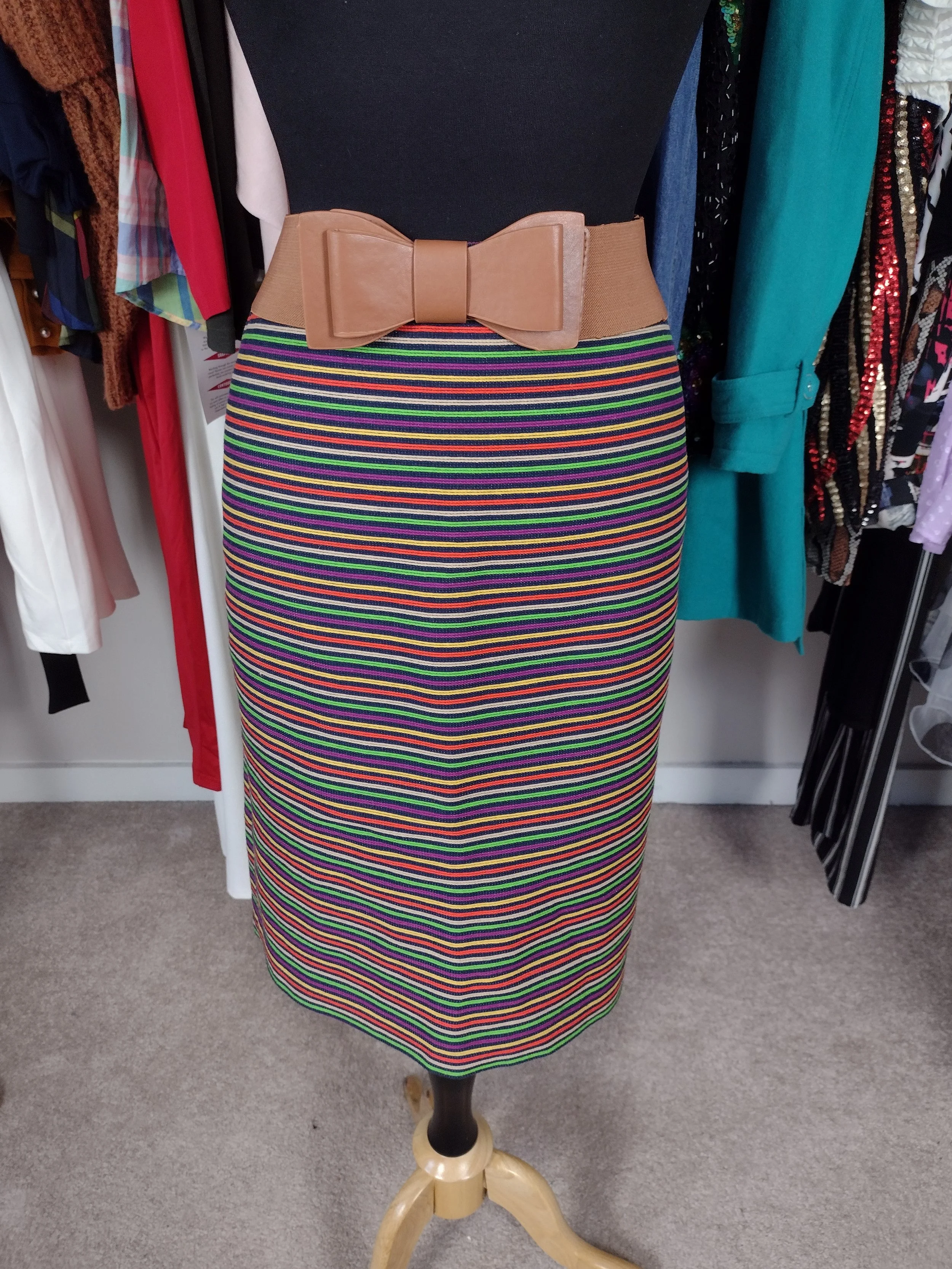 New Talbots Multi Color Skirt Size 12
