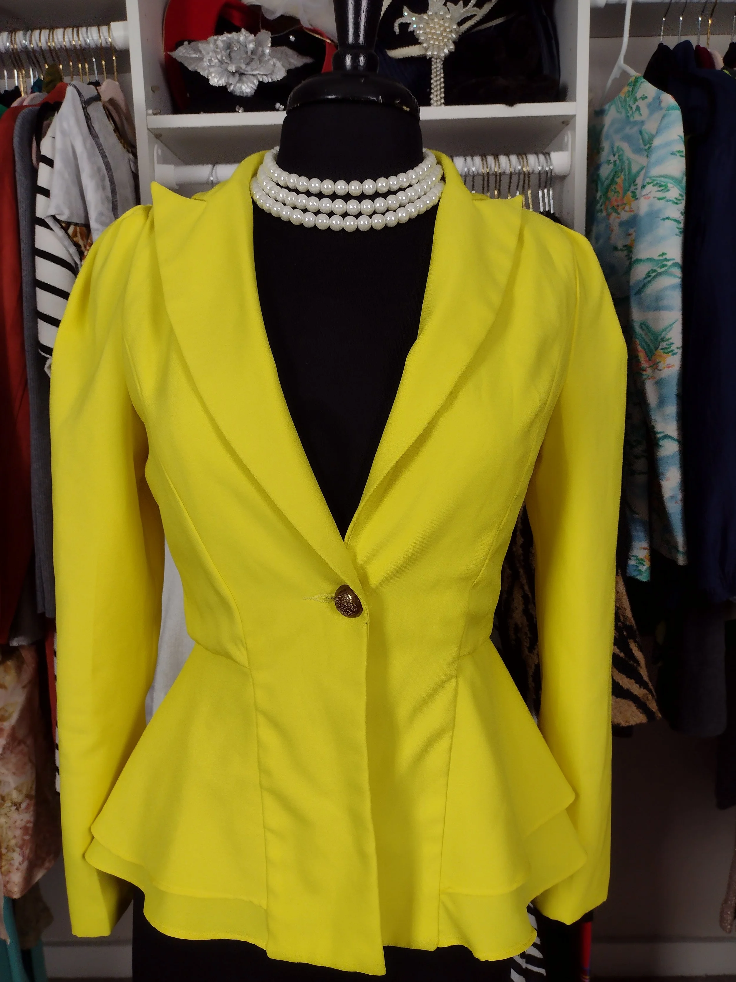 Yellow Blazer Size Small