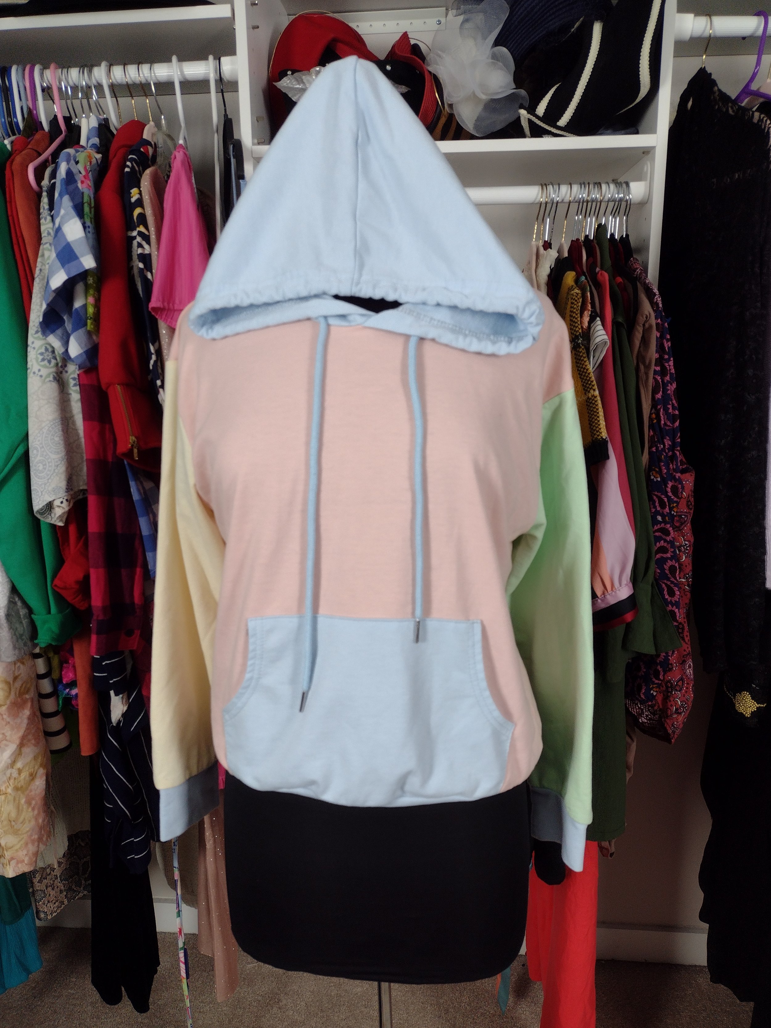 Colorblock Hoodie Size S/M