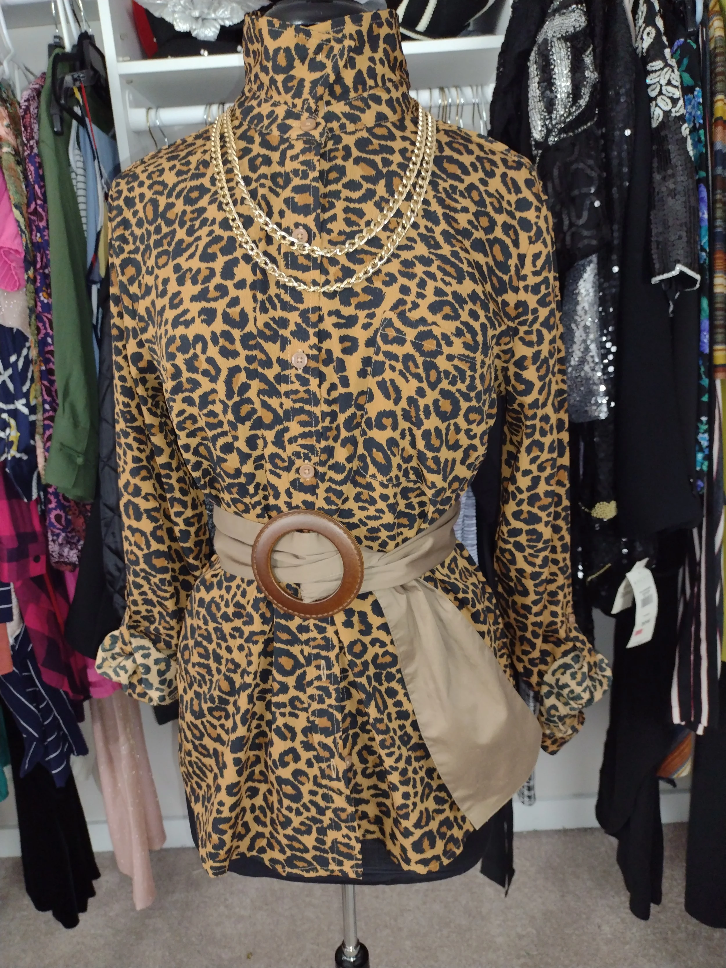 Animal Print Blouse Size 10/12