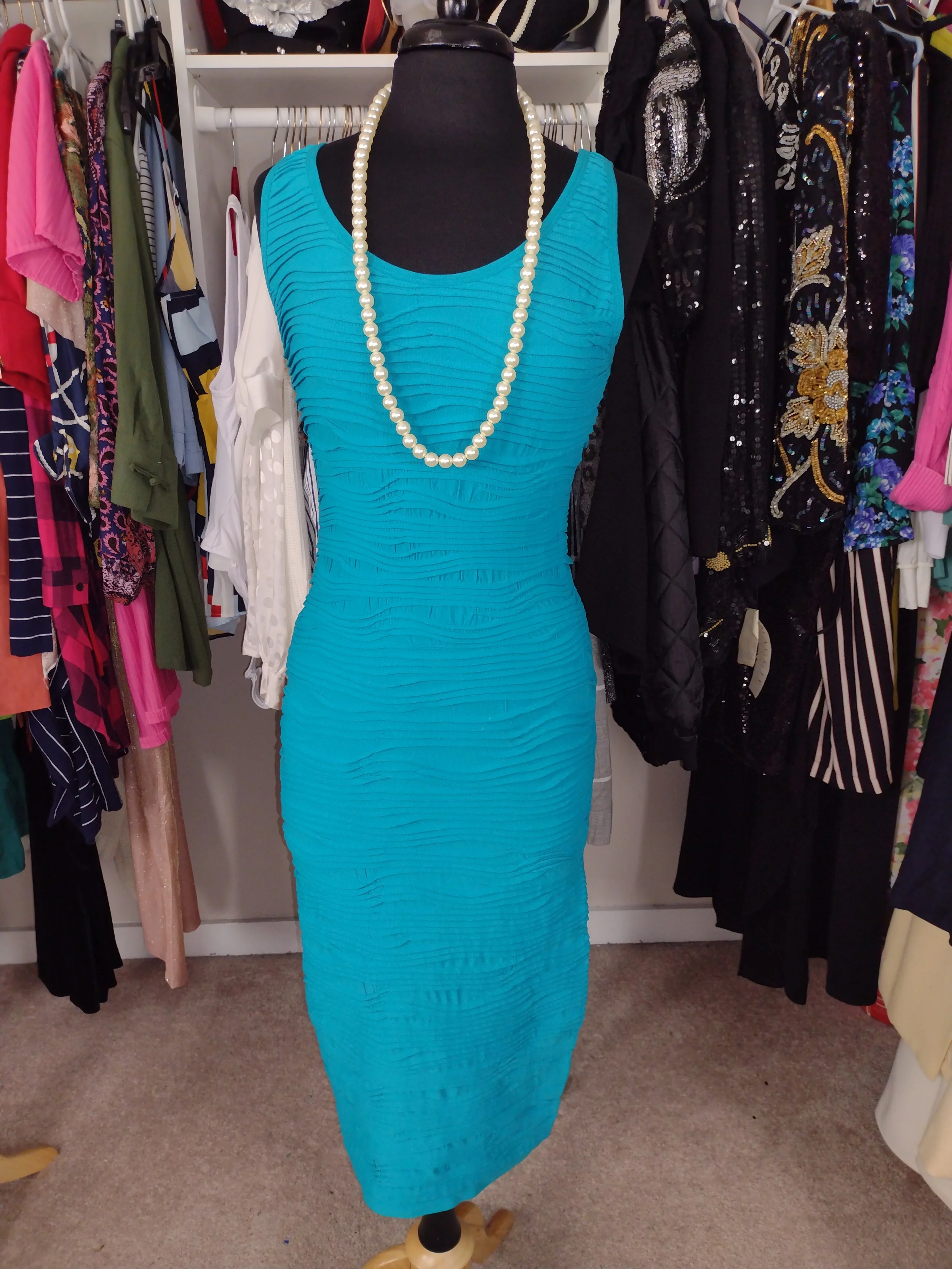 Turqoise Tank Dress Size 10/12