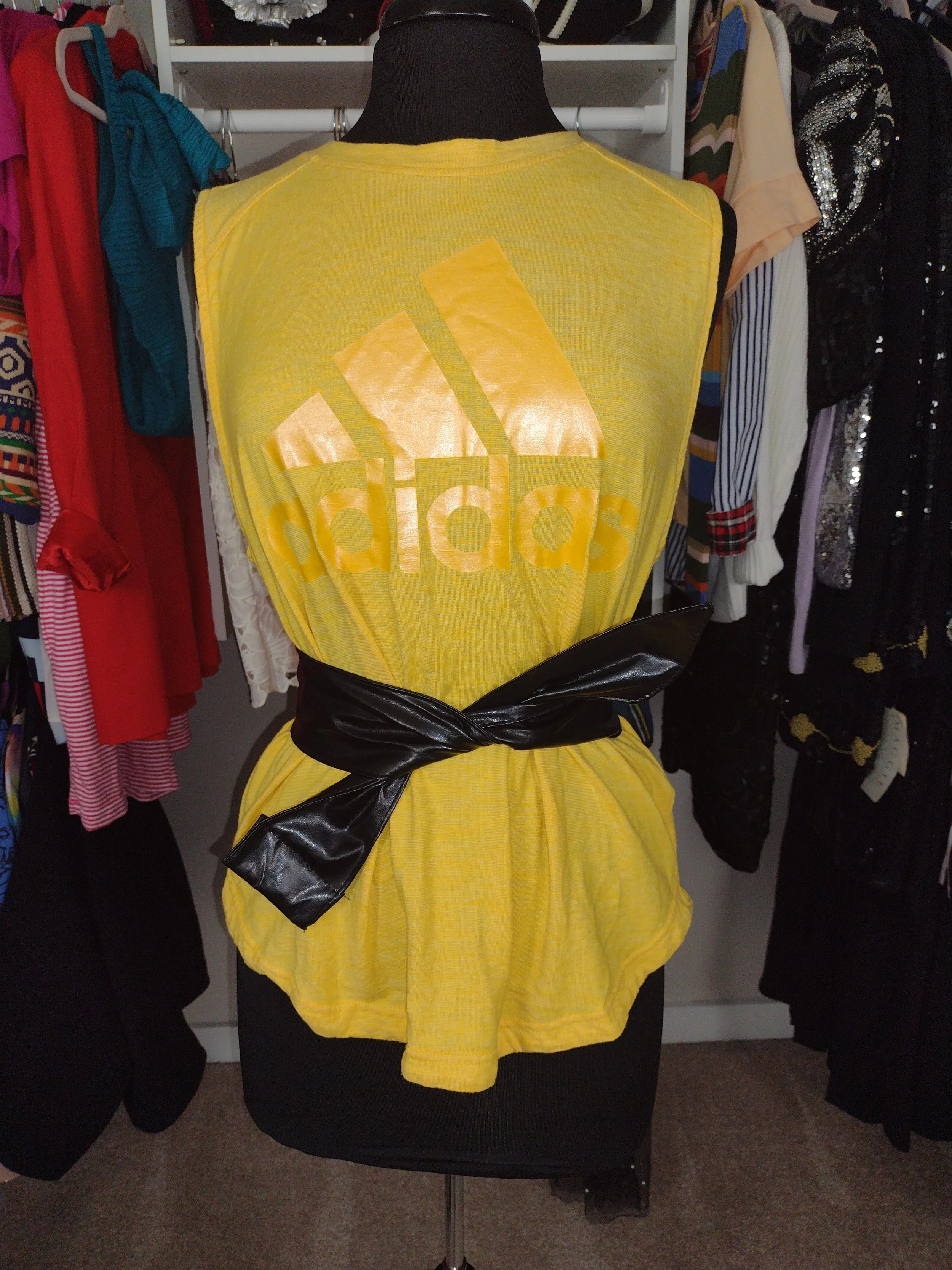 Addidas Yellow Tank Size M