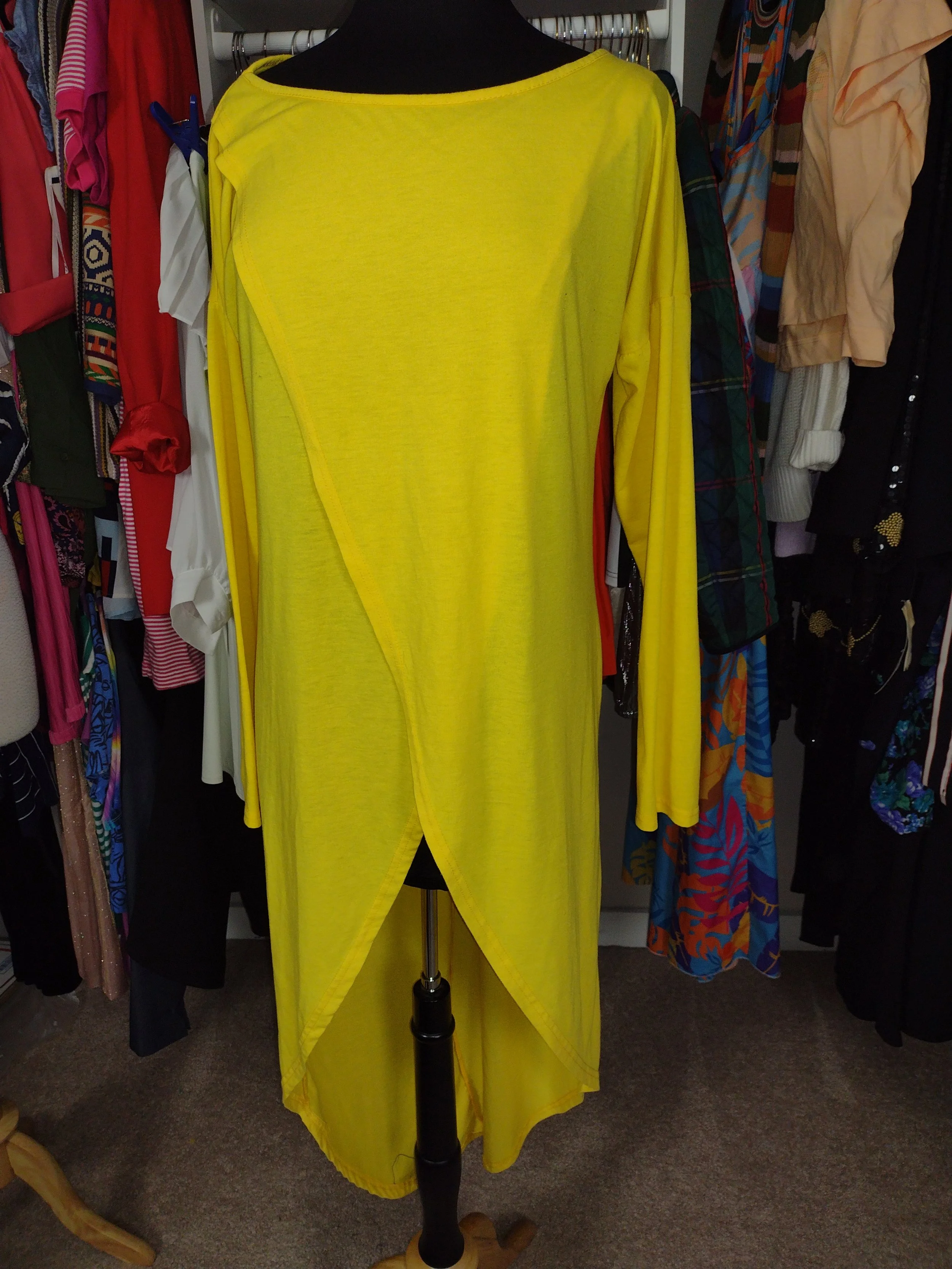 Yellow Long Sleeve Top Size M/L