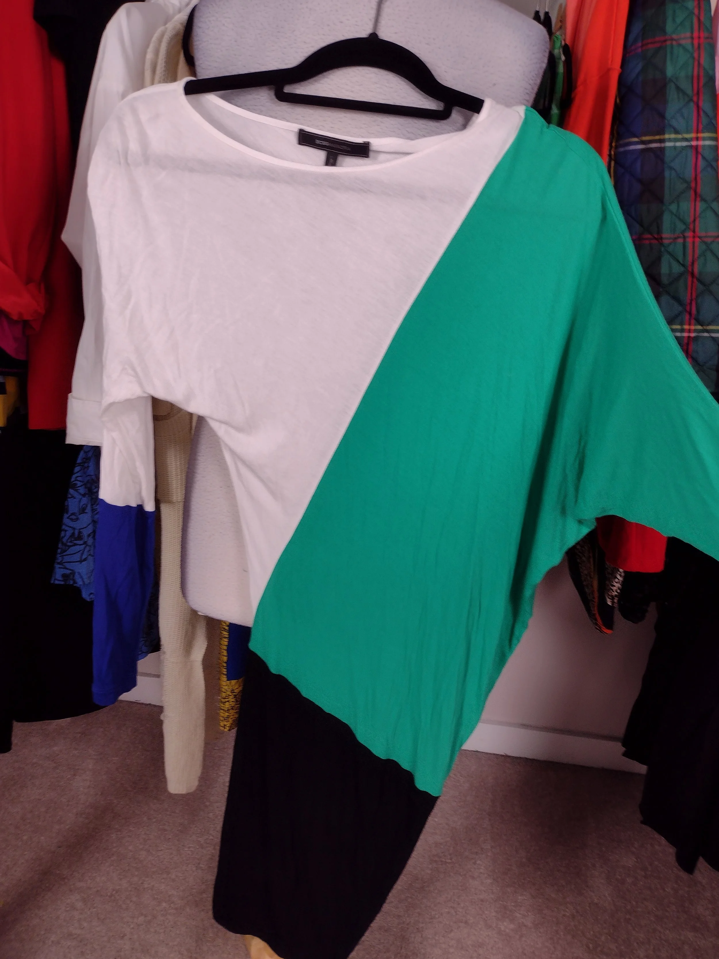 BCBGMAXAZRIA Colorblock Top Size S/M