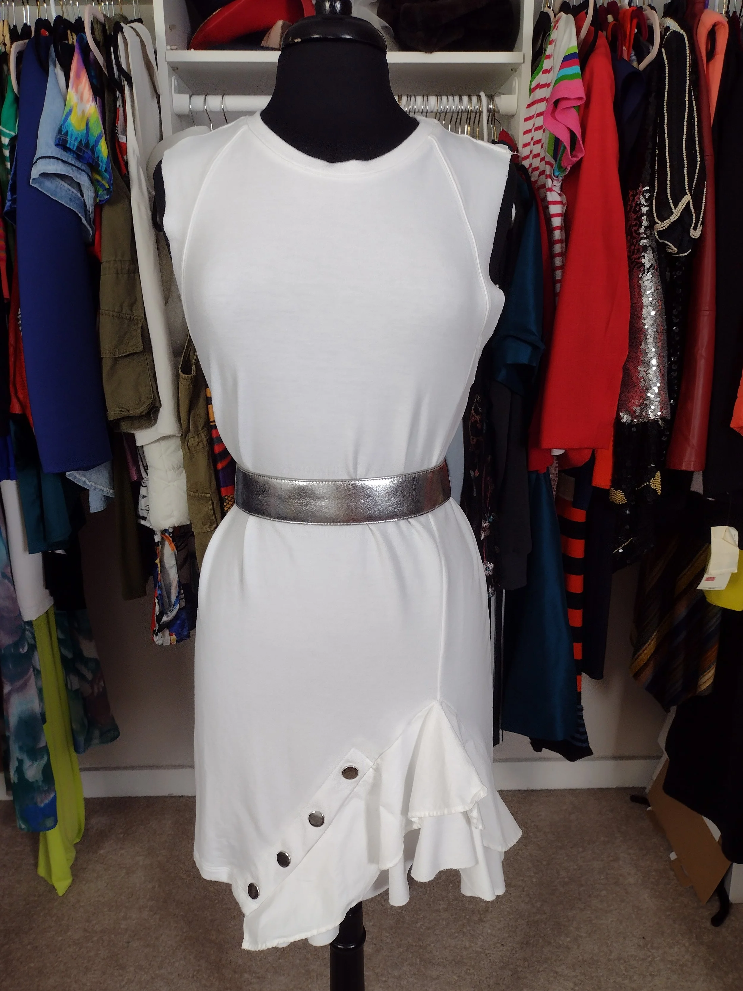 Zara White Sweat Dress Size S/M