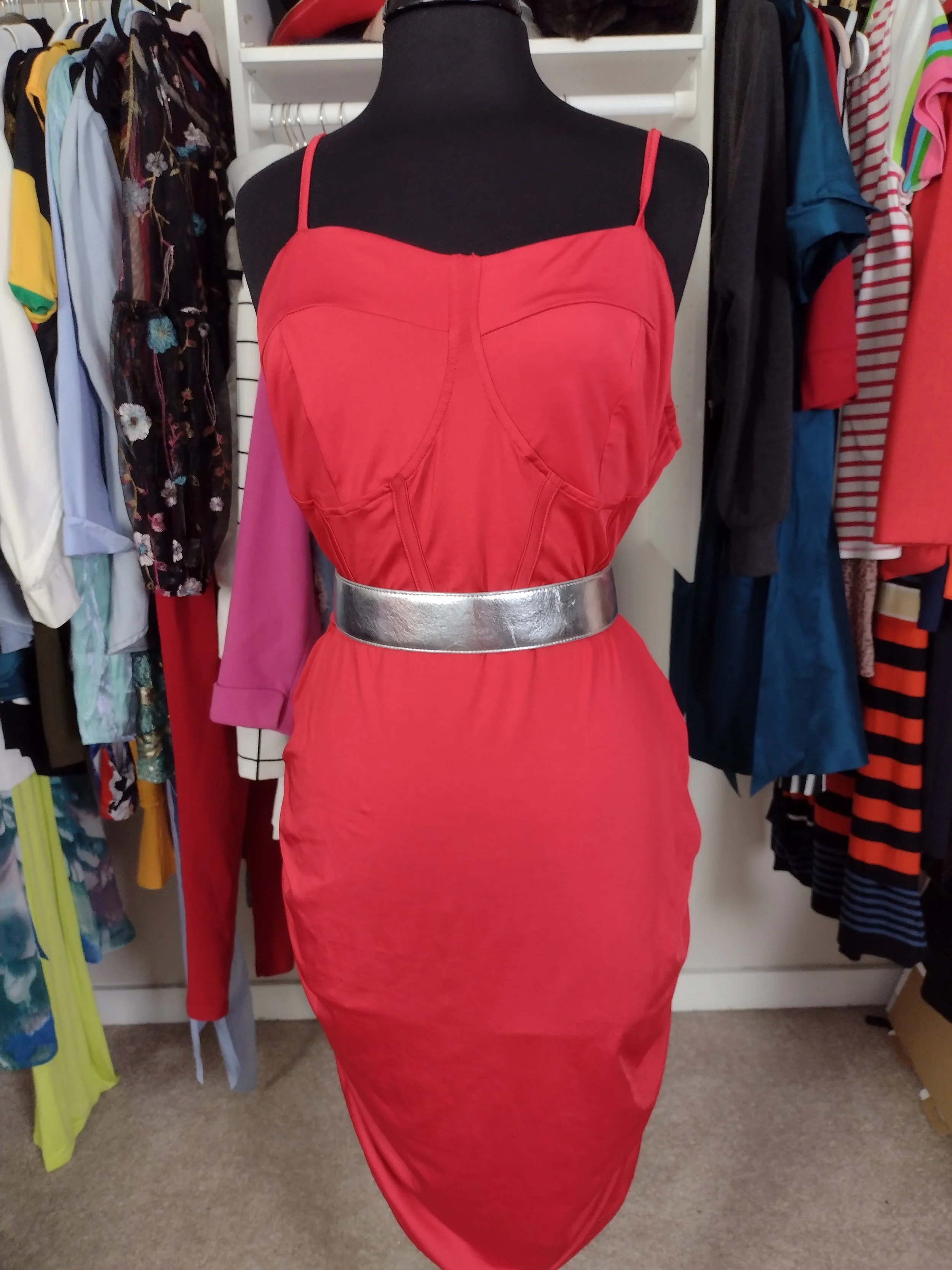 Red Spaghetti Dress Size 1X/2X