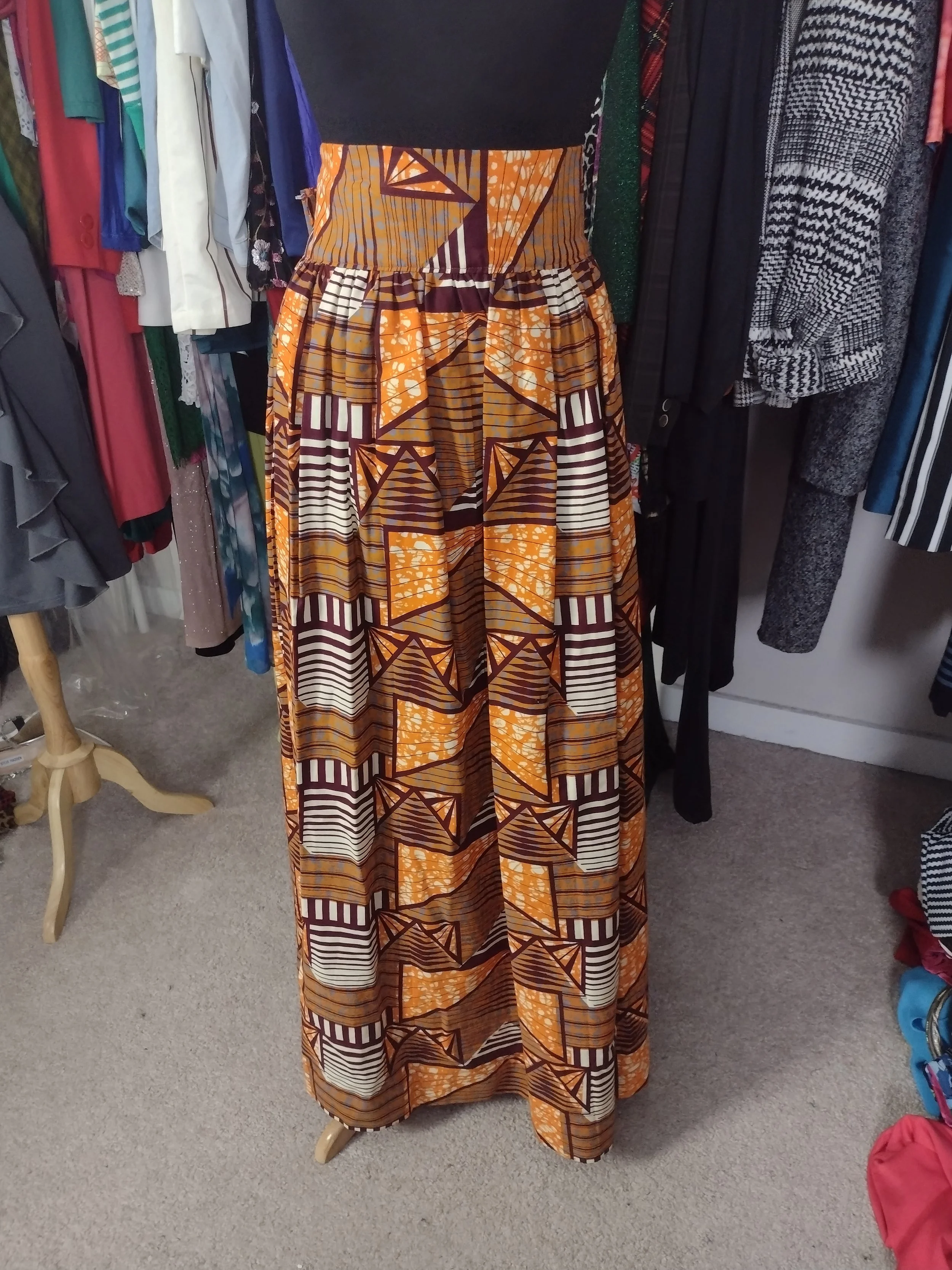 /Handmade African Print Skirt Size 8/10