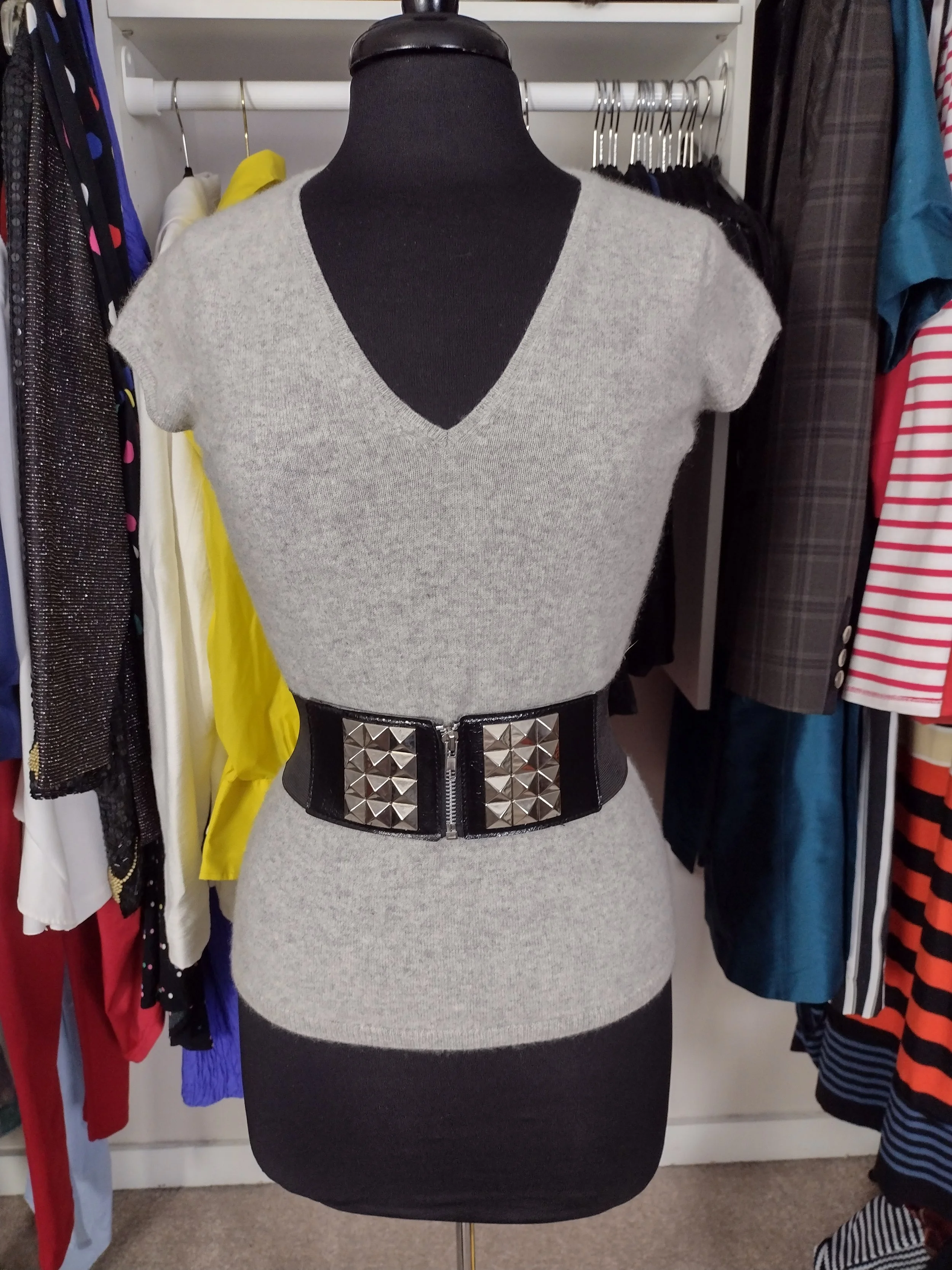 Gray Cashmere Shirt Size L