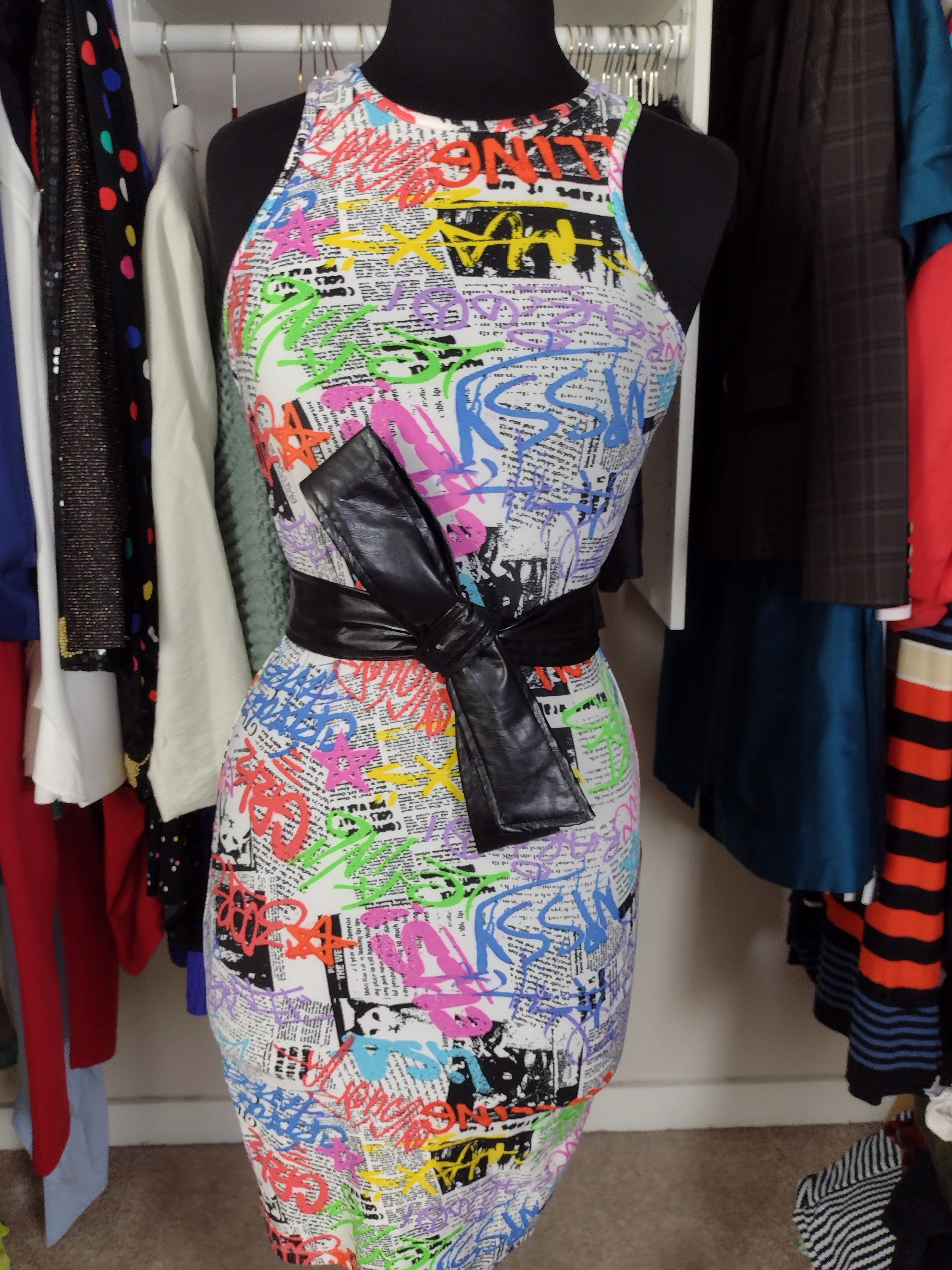 Grafitti Racerback Dress Size M/L