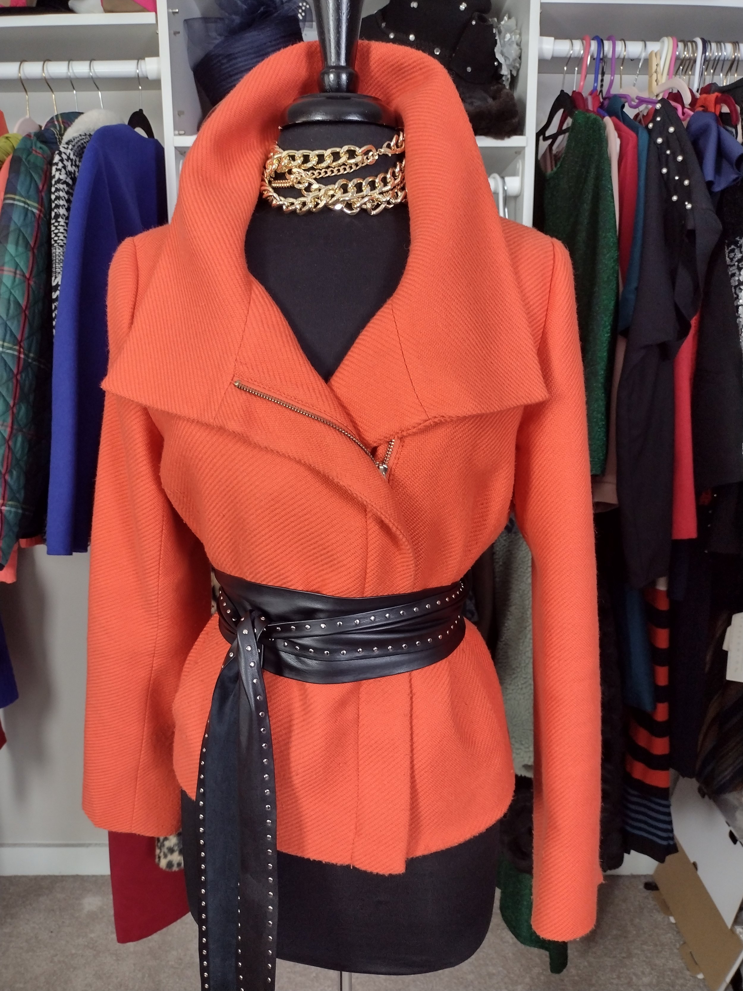 Talbots Orange Crop Jacket Size 10