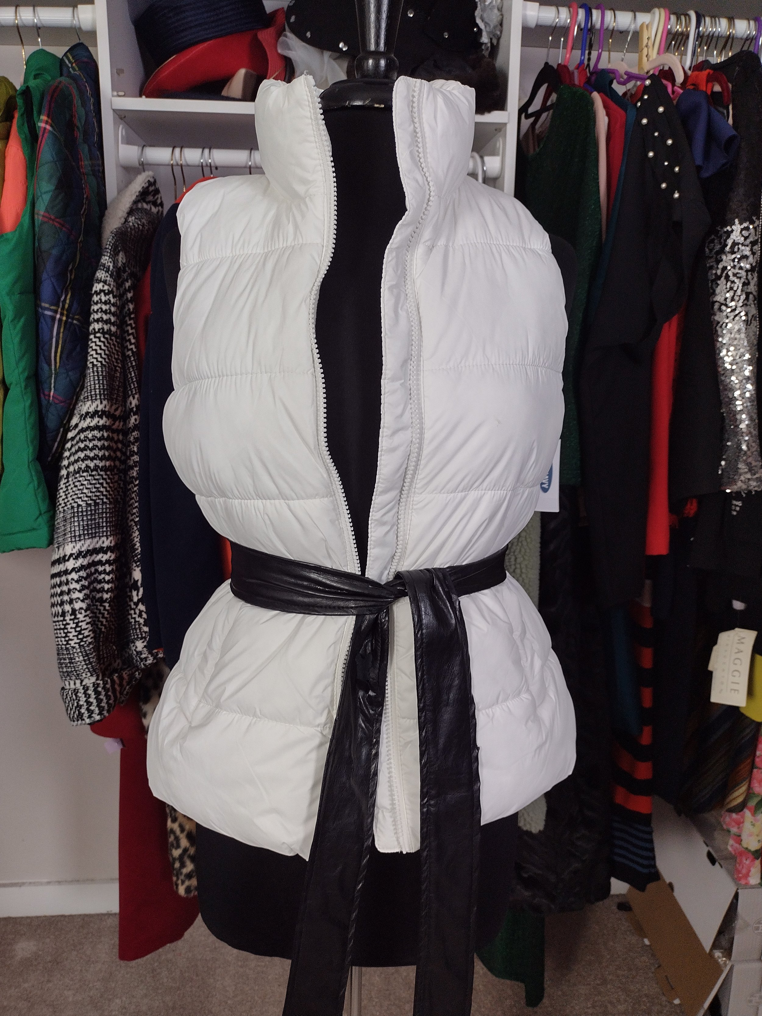 NEW Old Navy White Vest Size S/M