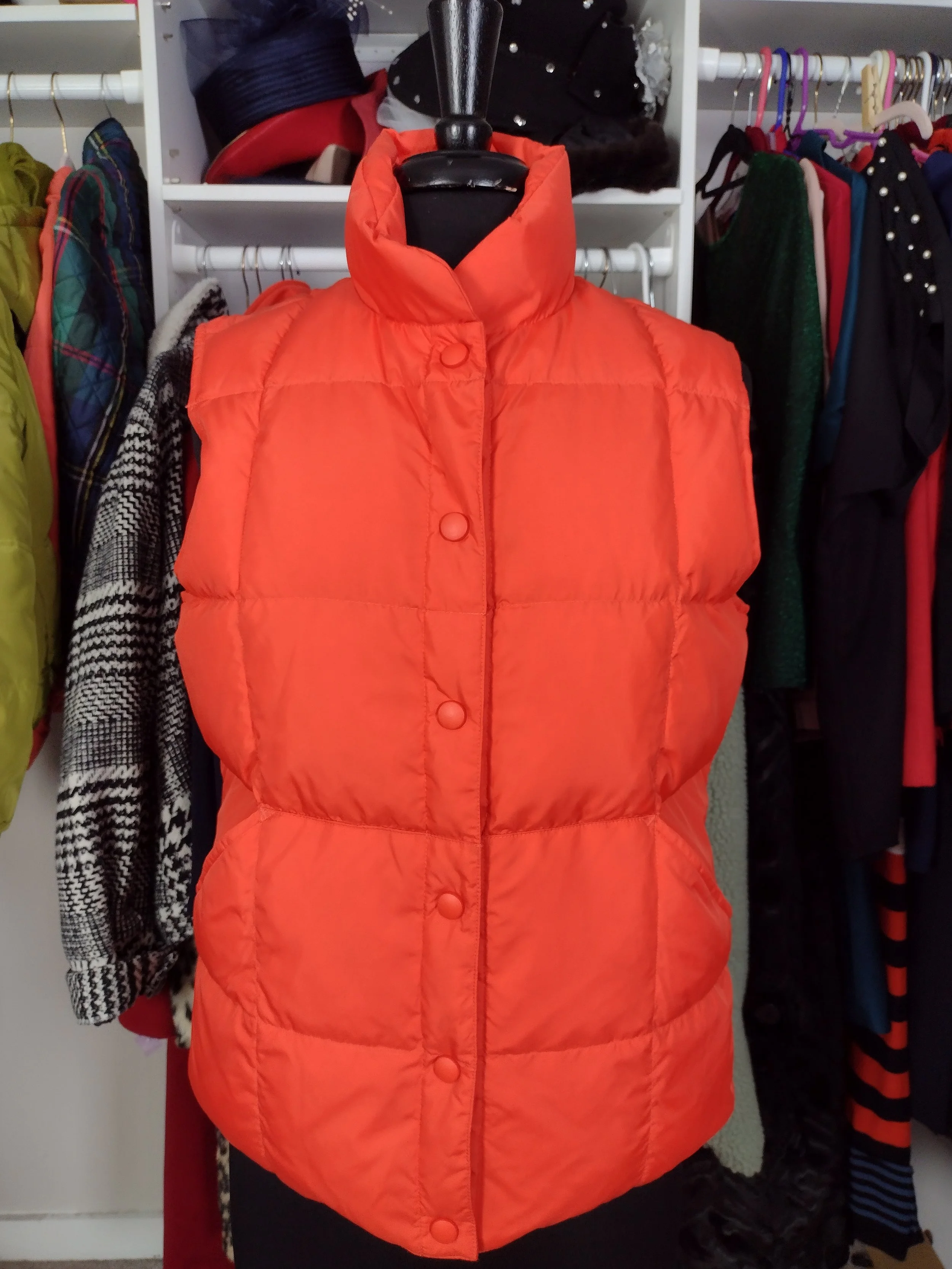 NEW Lands EndOrange Vest Size 6/8