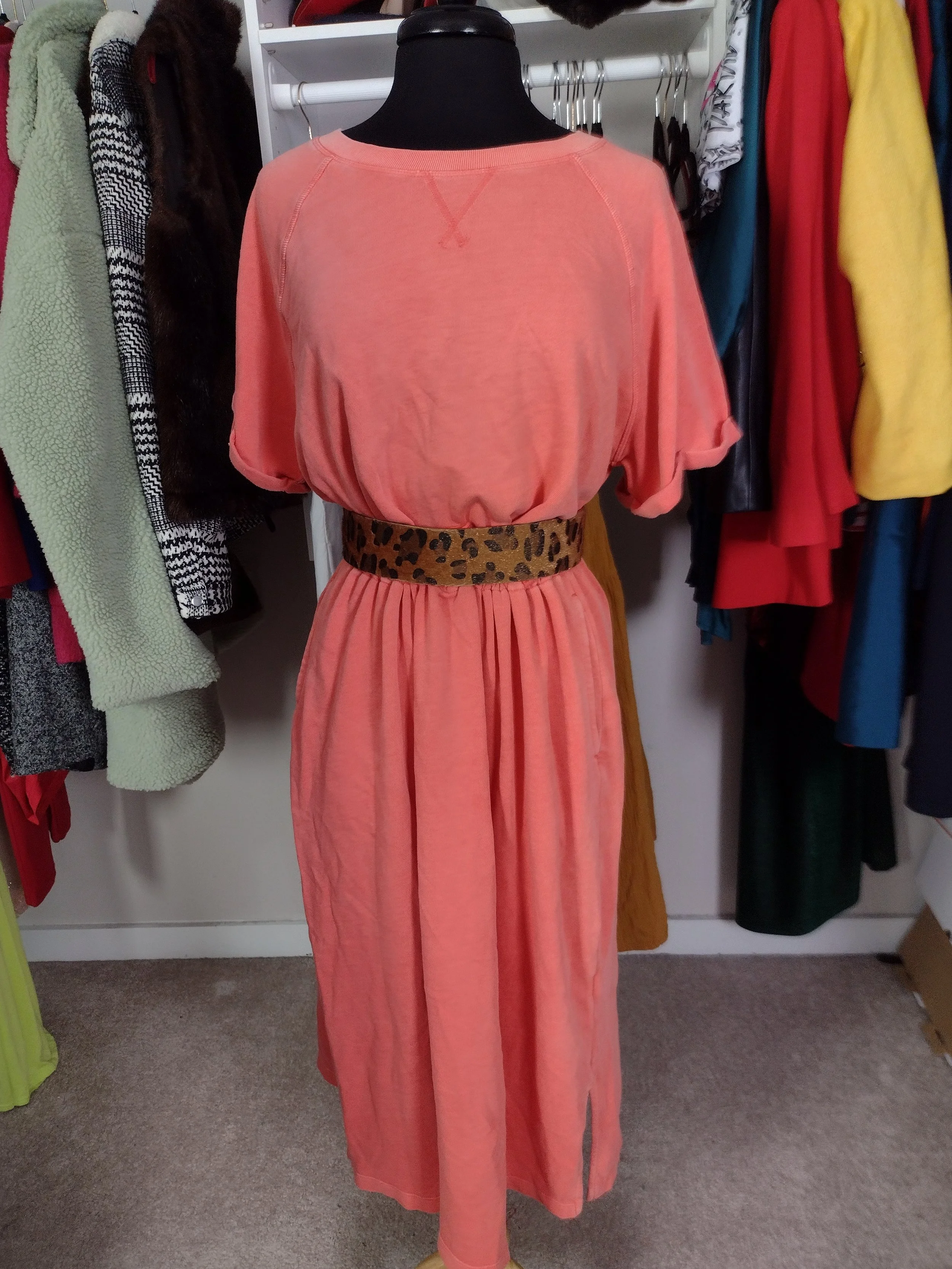 Coral Pocket Dress Size XL