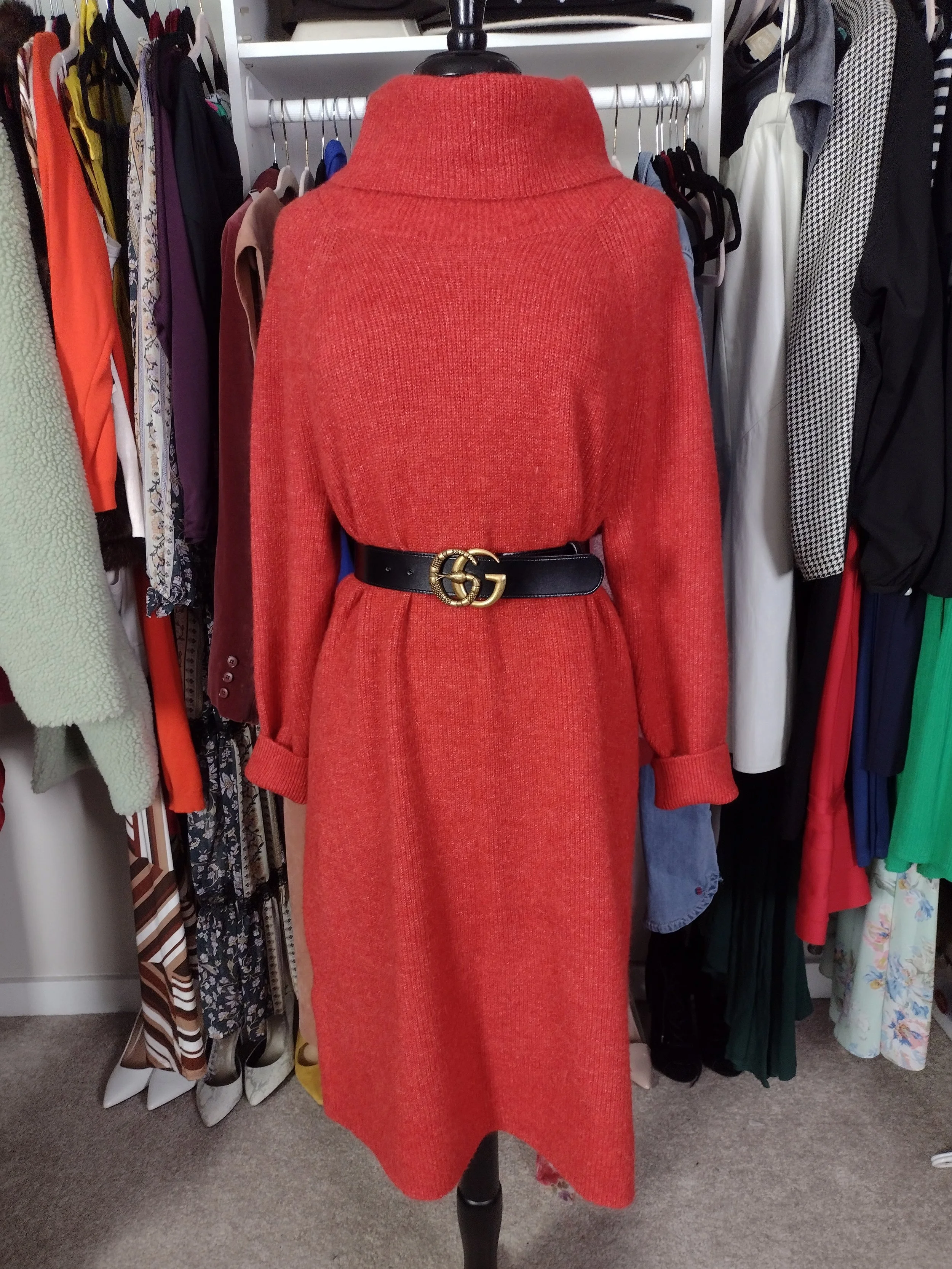 Orange turtleneck Dress Size 16/18