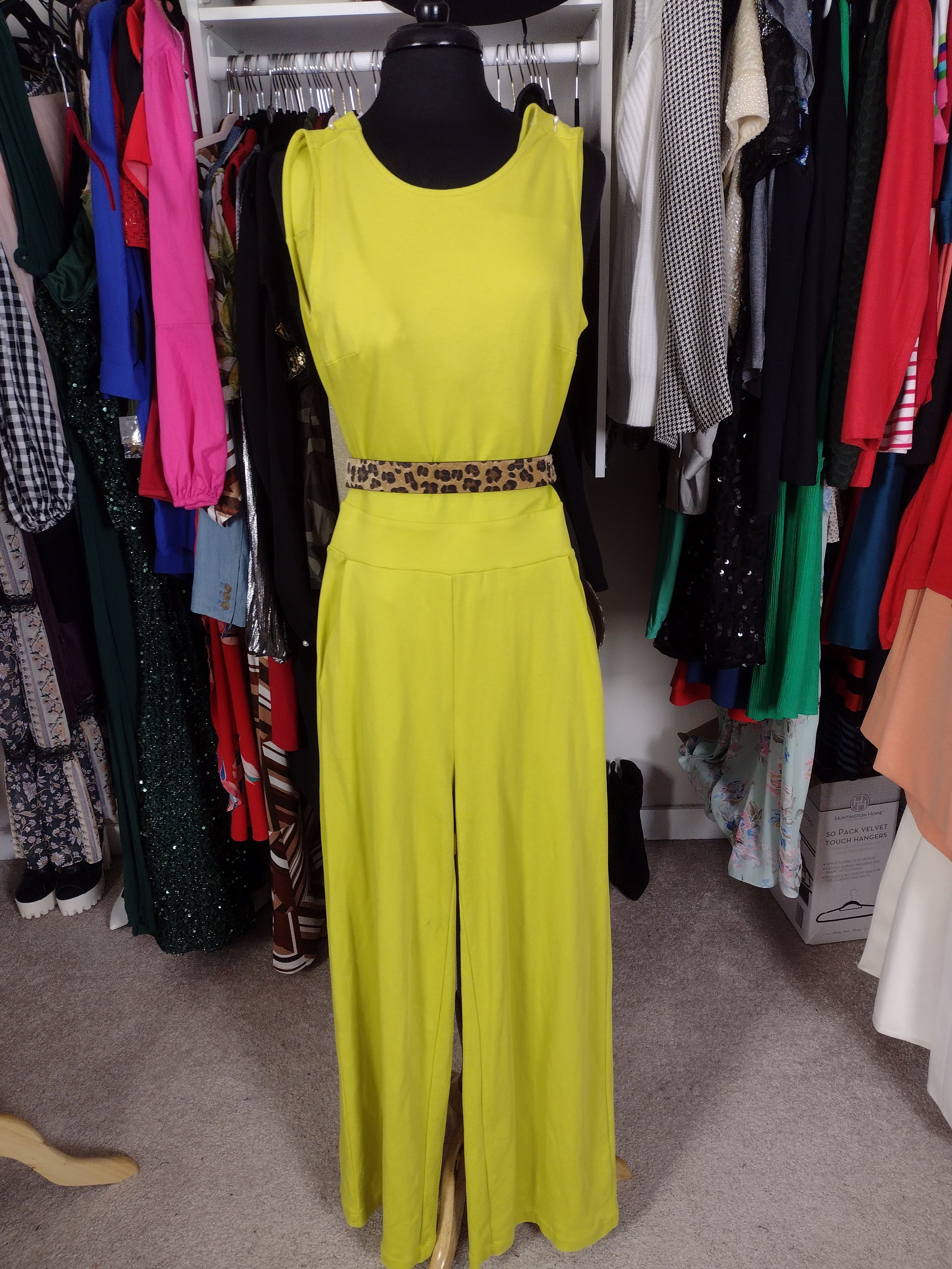NY&CO Lime Back Tie Jumpsuit Size XS/S — Discard to Distinct