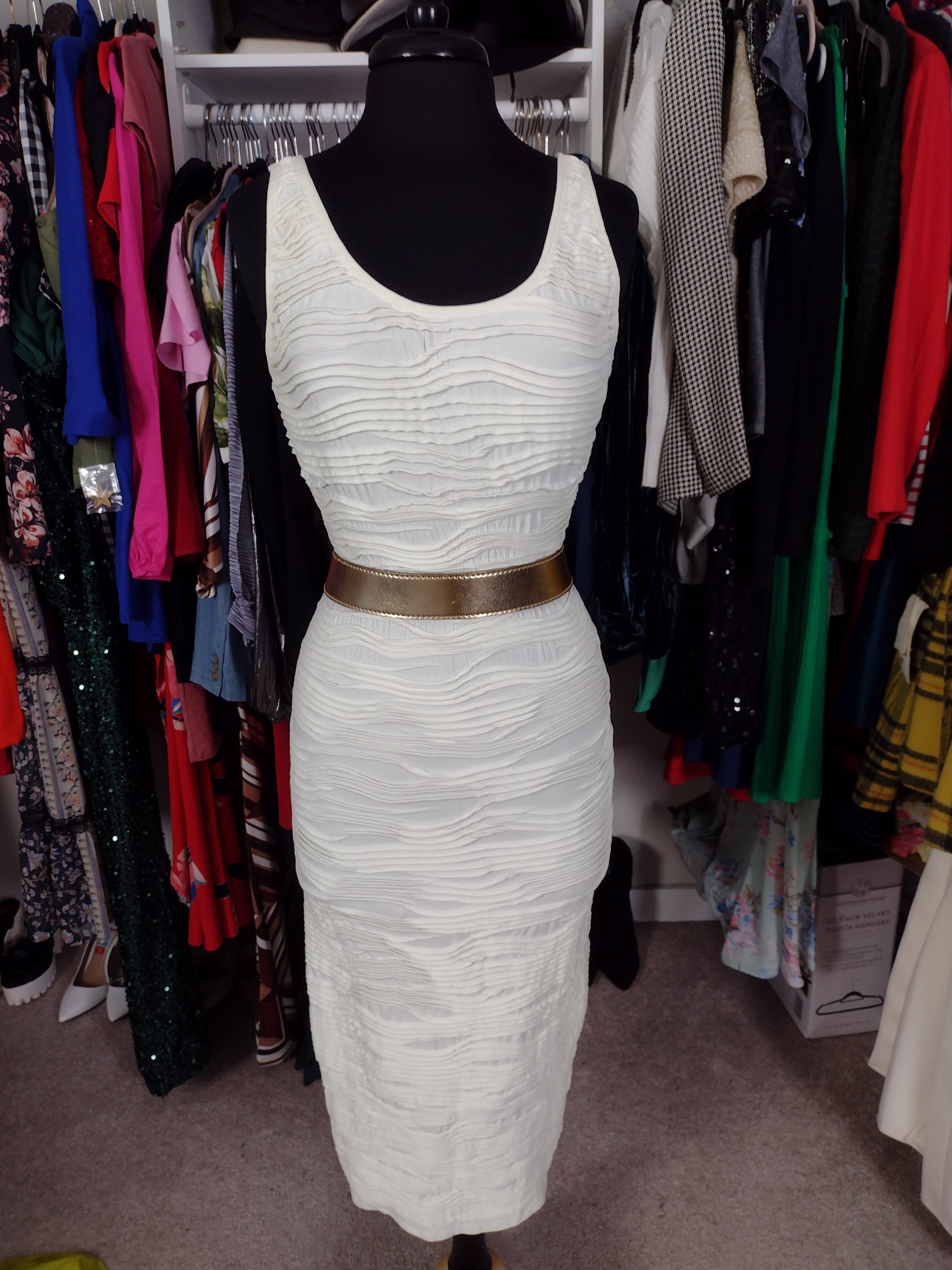 Cream Cocktail Dress Size L