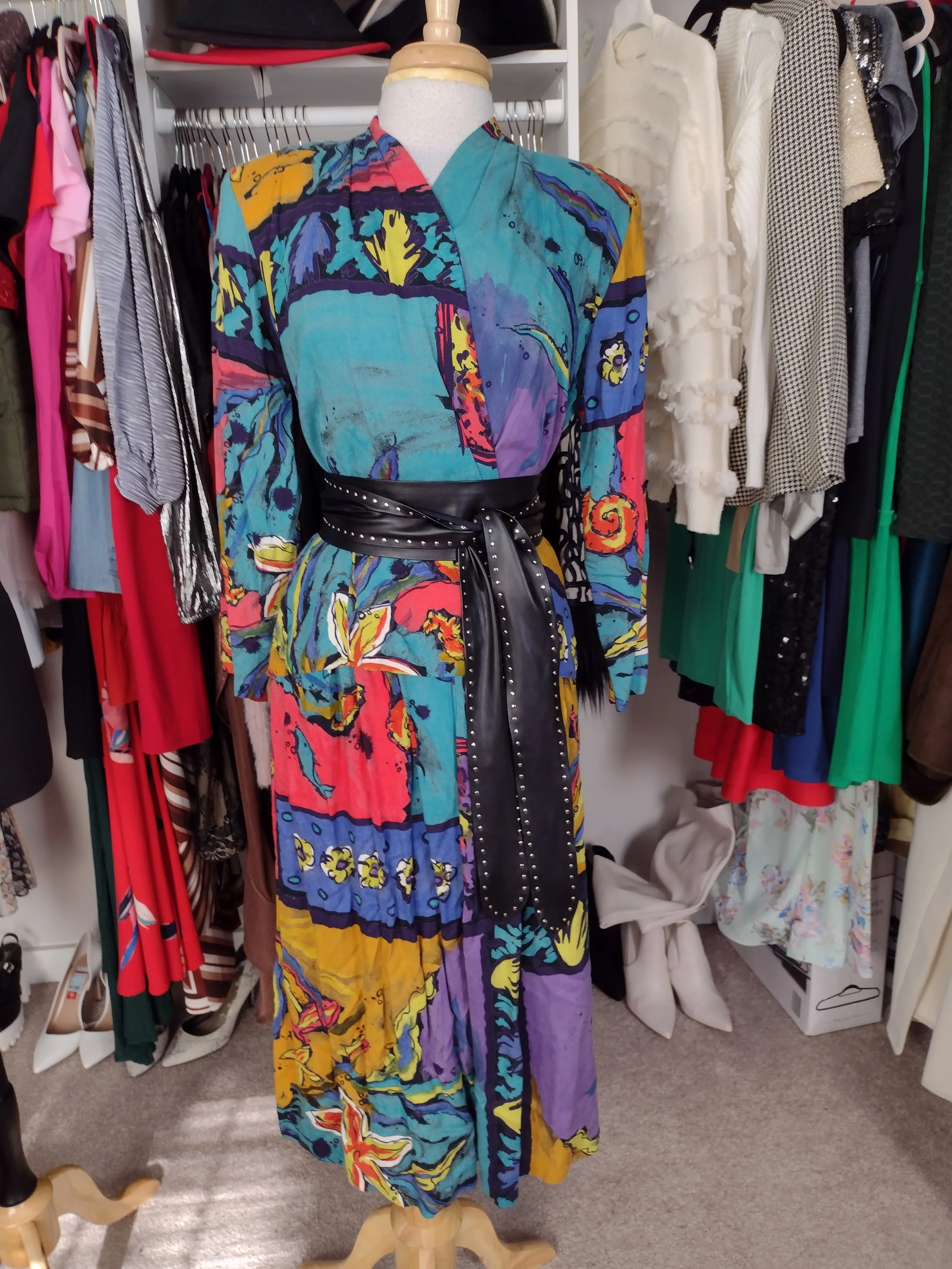 2 Piece Multi Color Print Set Size 12
