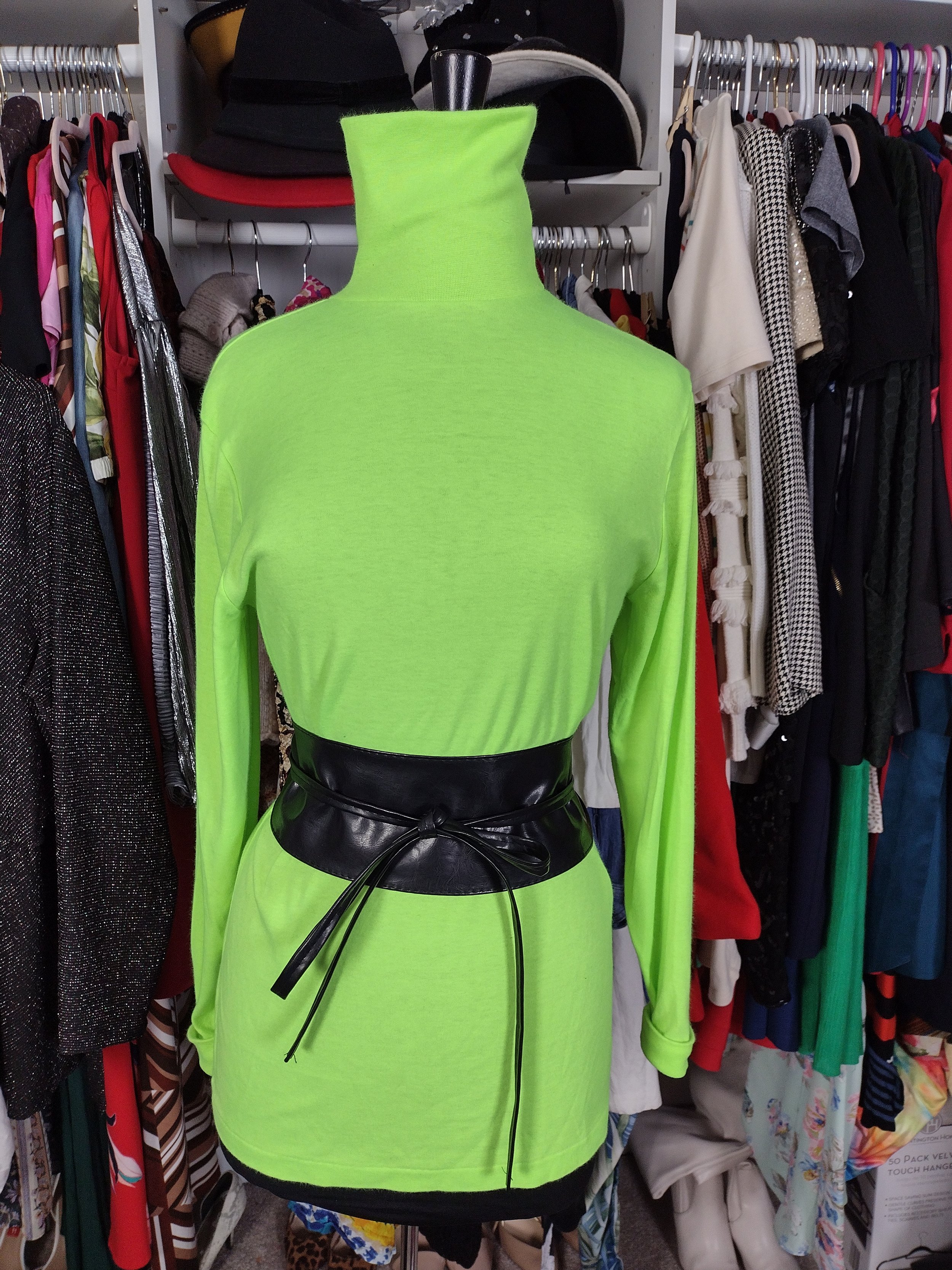 Neon Turtleneck Size L