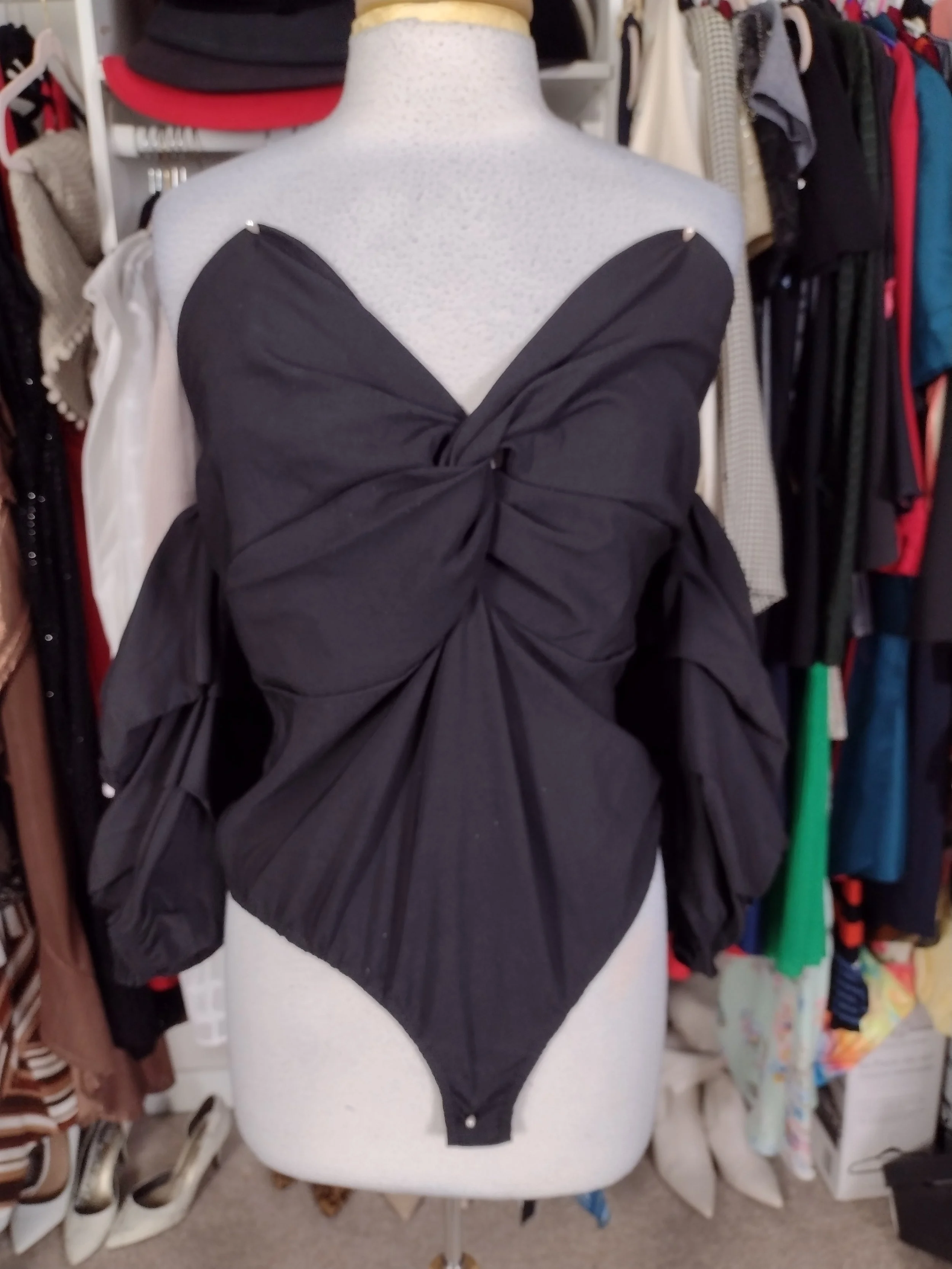 NEW Pretty Little Thing Black Strapless Top Size 8/10