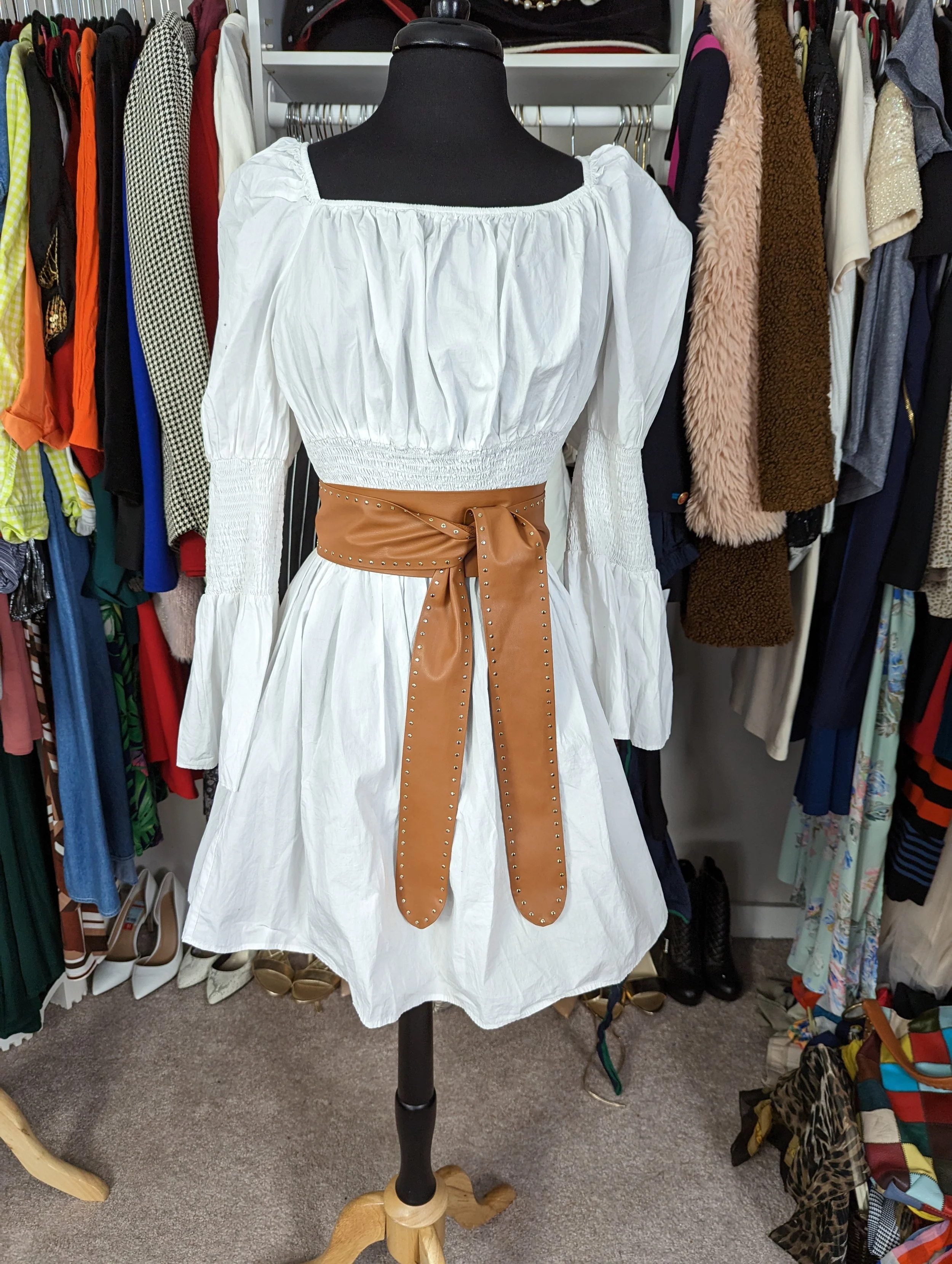 Off the shoulder White Dress Size 14/16