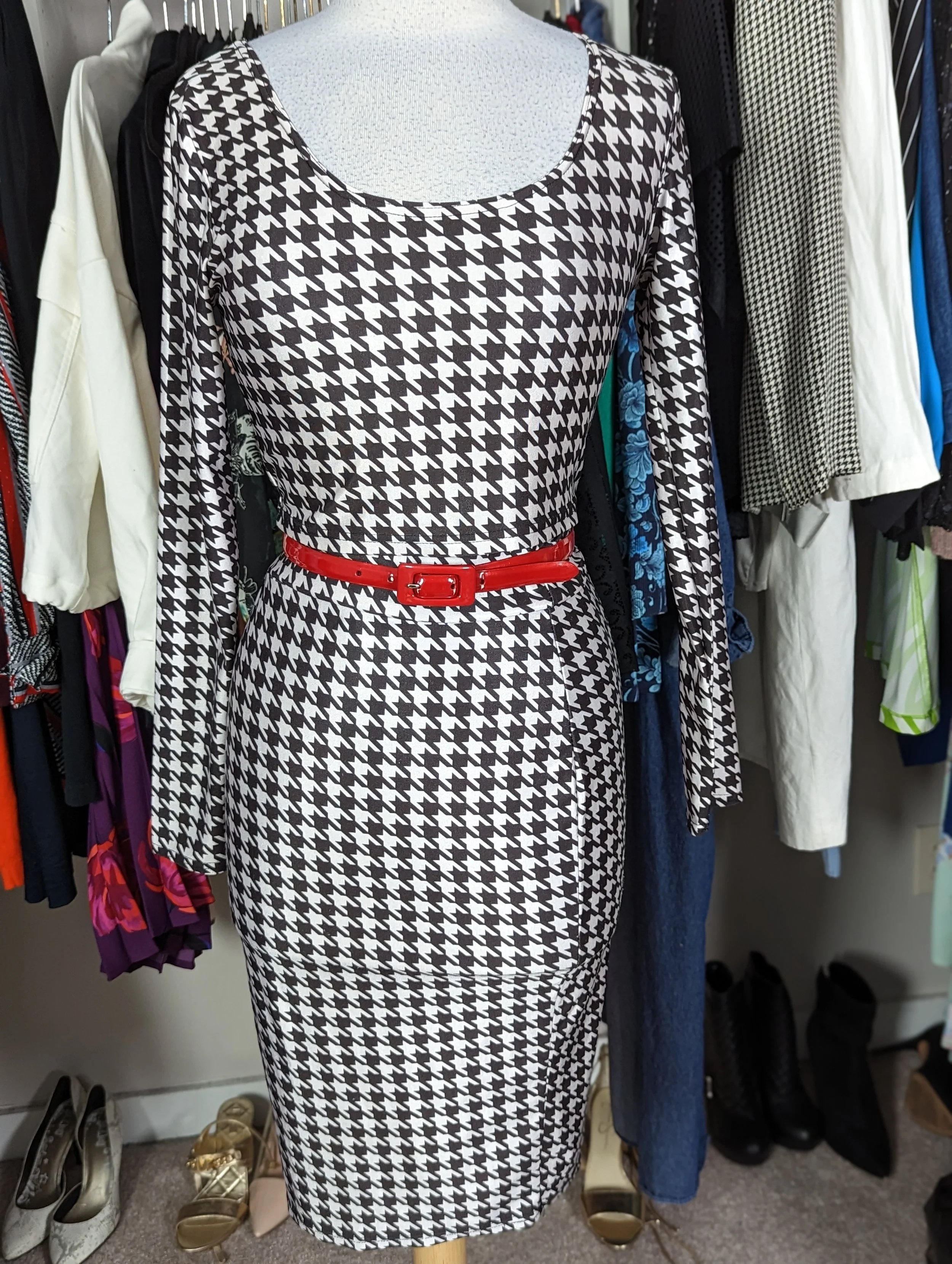 2 Piece Houndstooth Set Size M