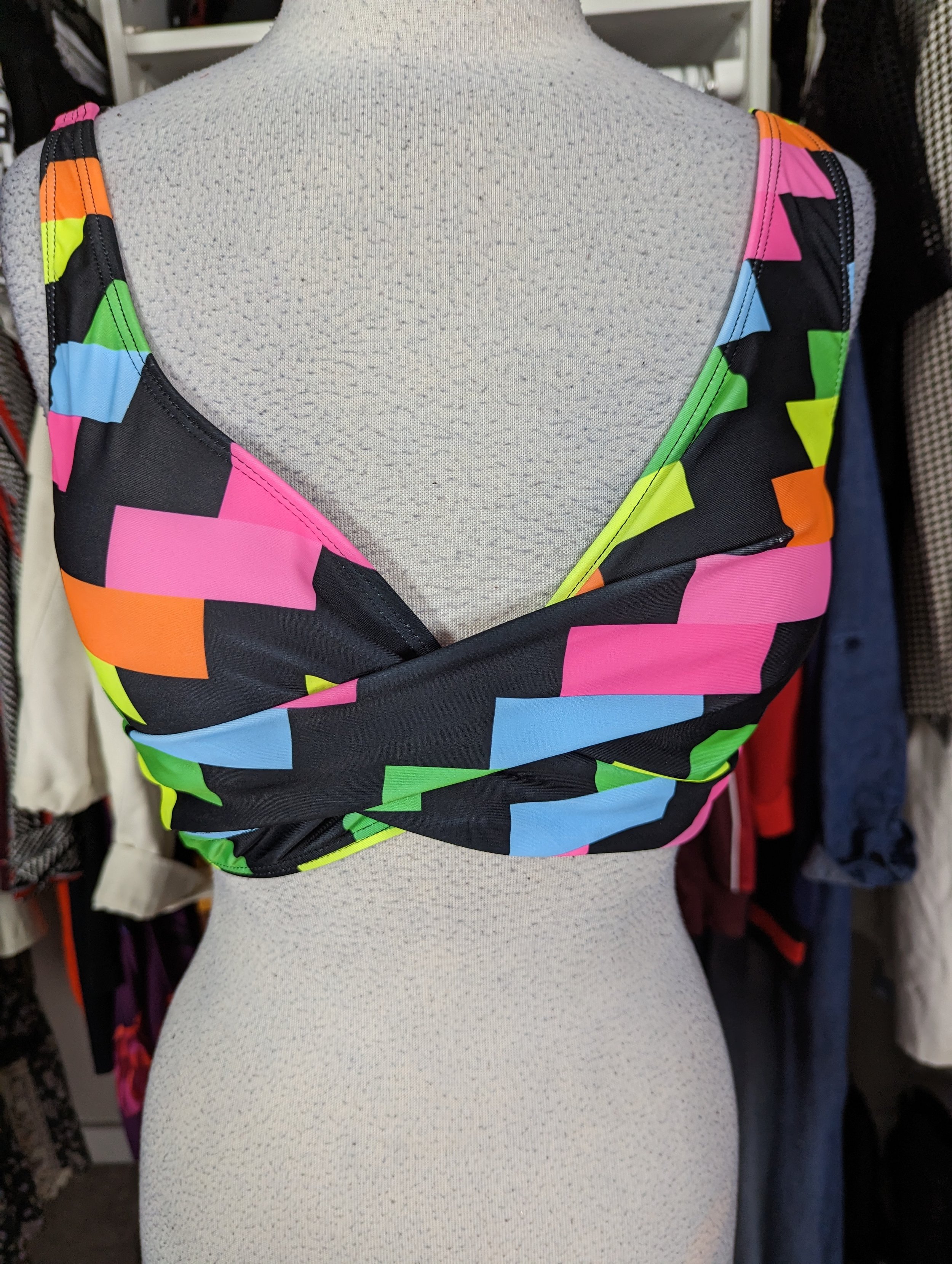 Multicolor Bikini Top Size 12/14