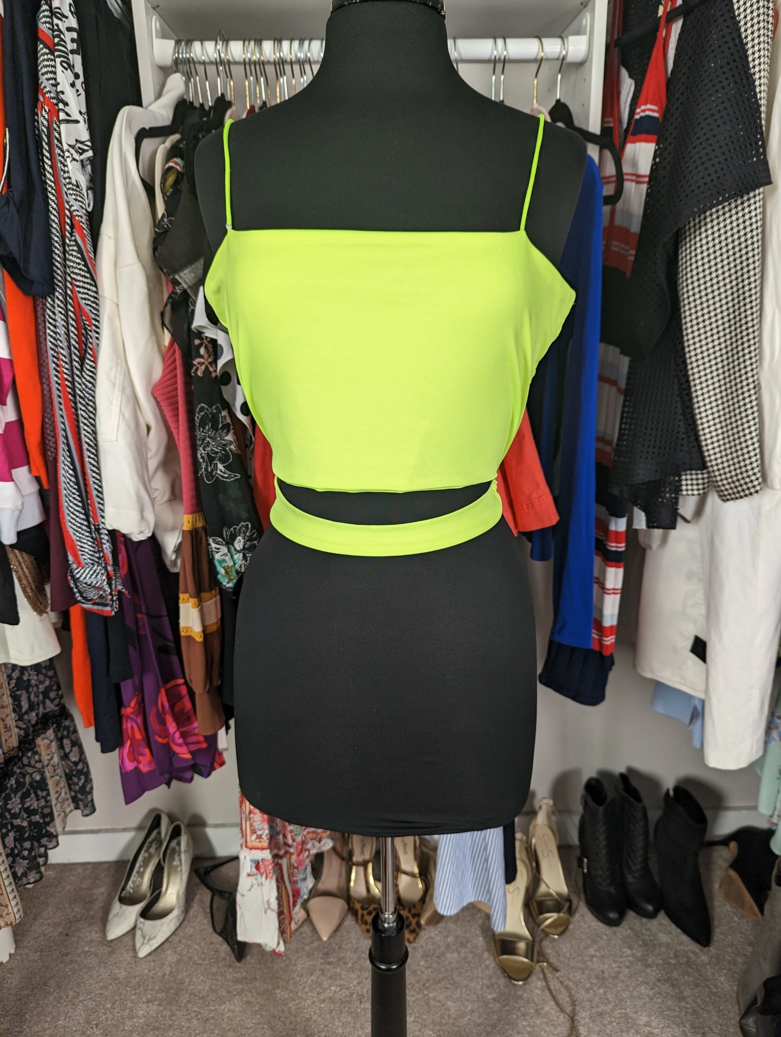 Shein Neon Spaghetti Strap Tank Size XL