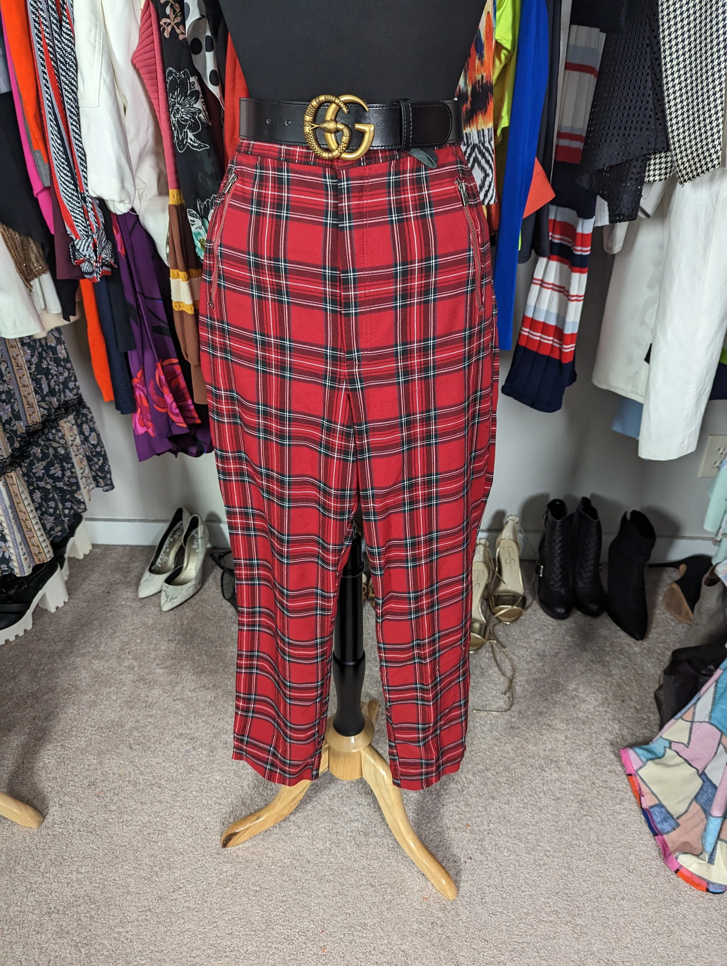 Hollister Tartan Plaid Pants Size 10/12
