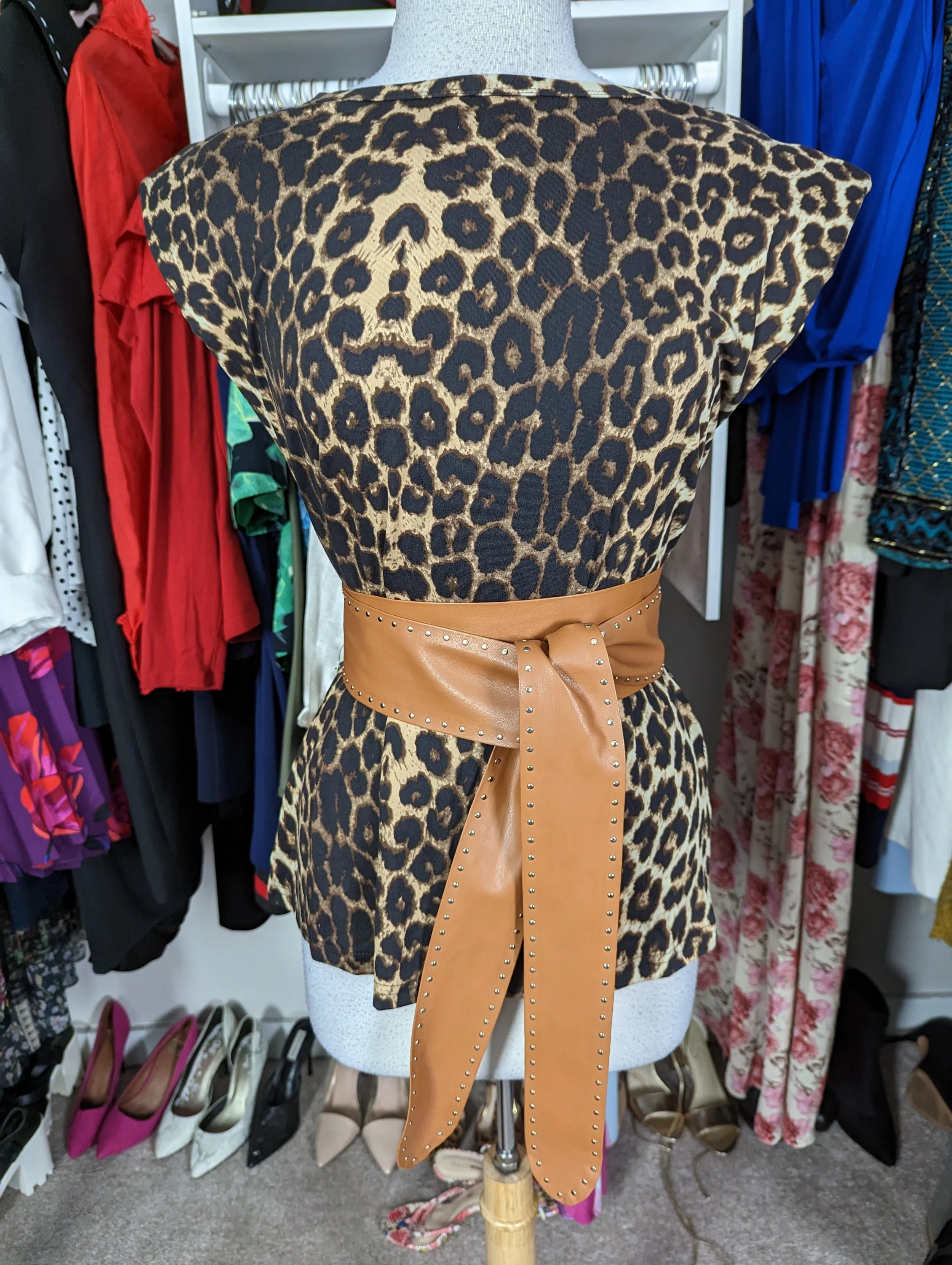 Shein Cotton Animal Print  Top Size L/XL