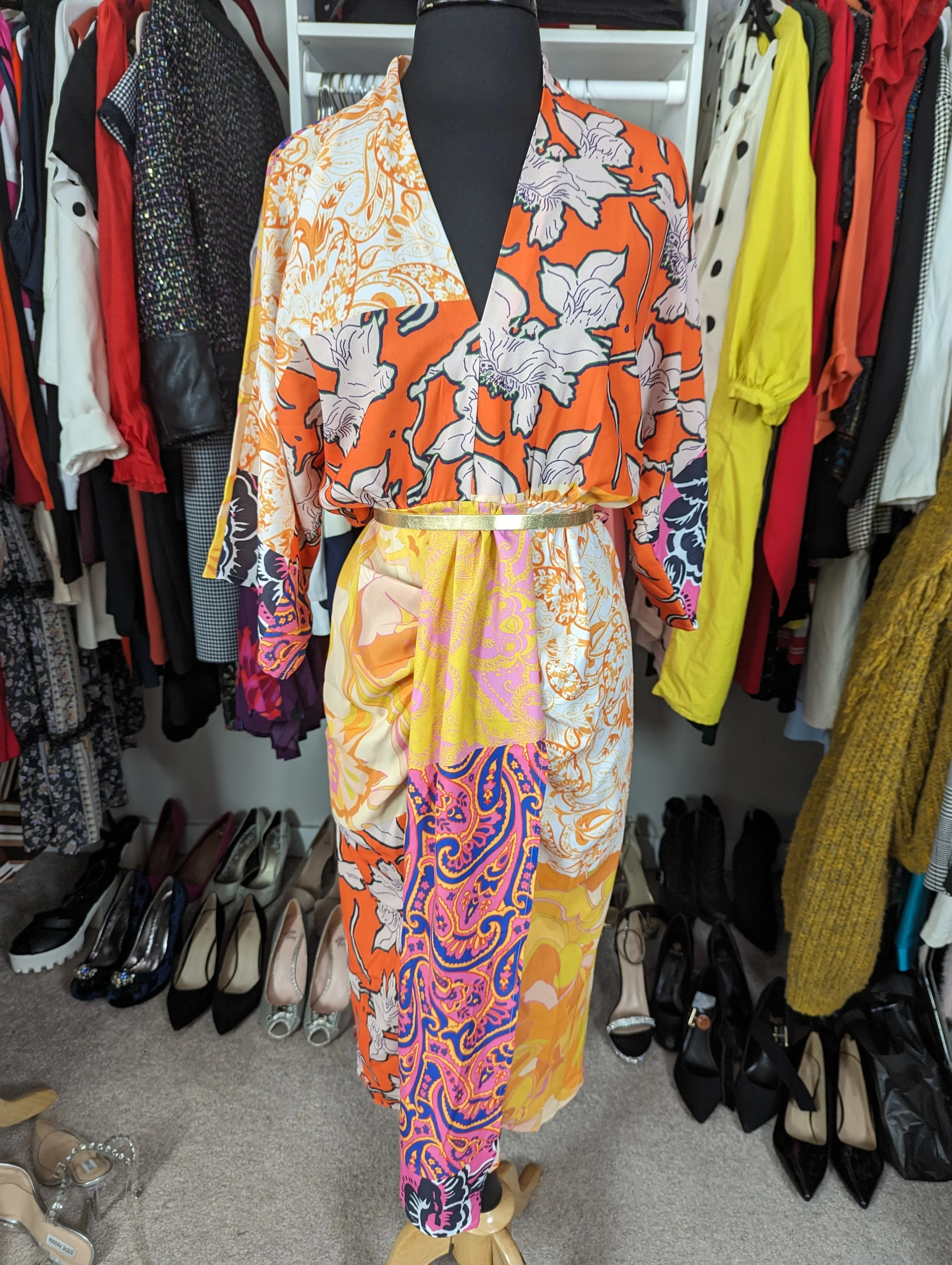 Multiprint dress size M