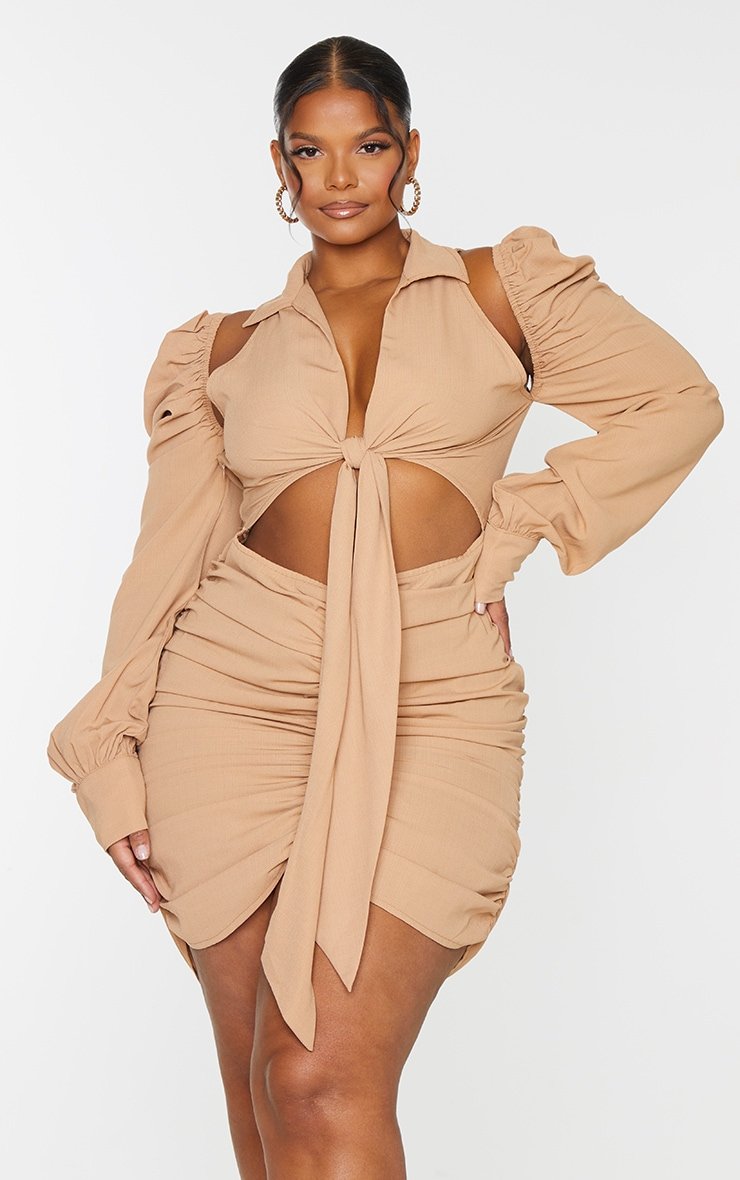NEW Pretty Liithe Thing front tie dress Size 14/16