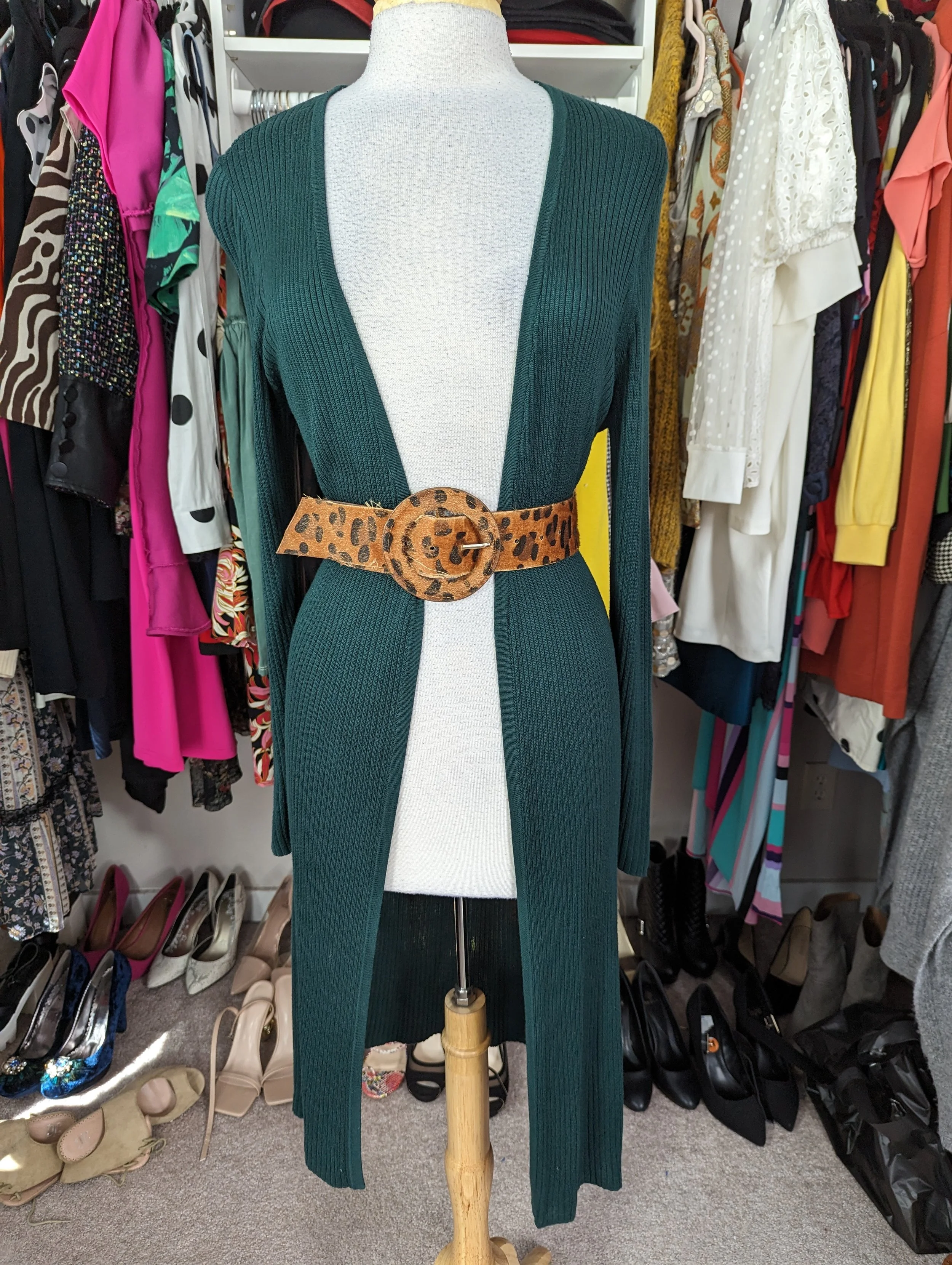 Green Cardigan Size M