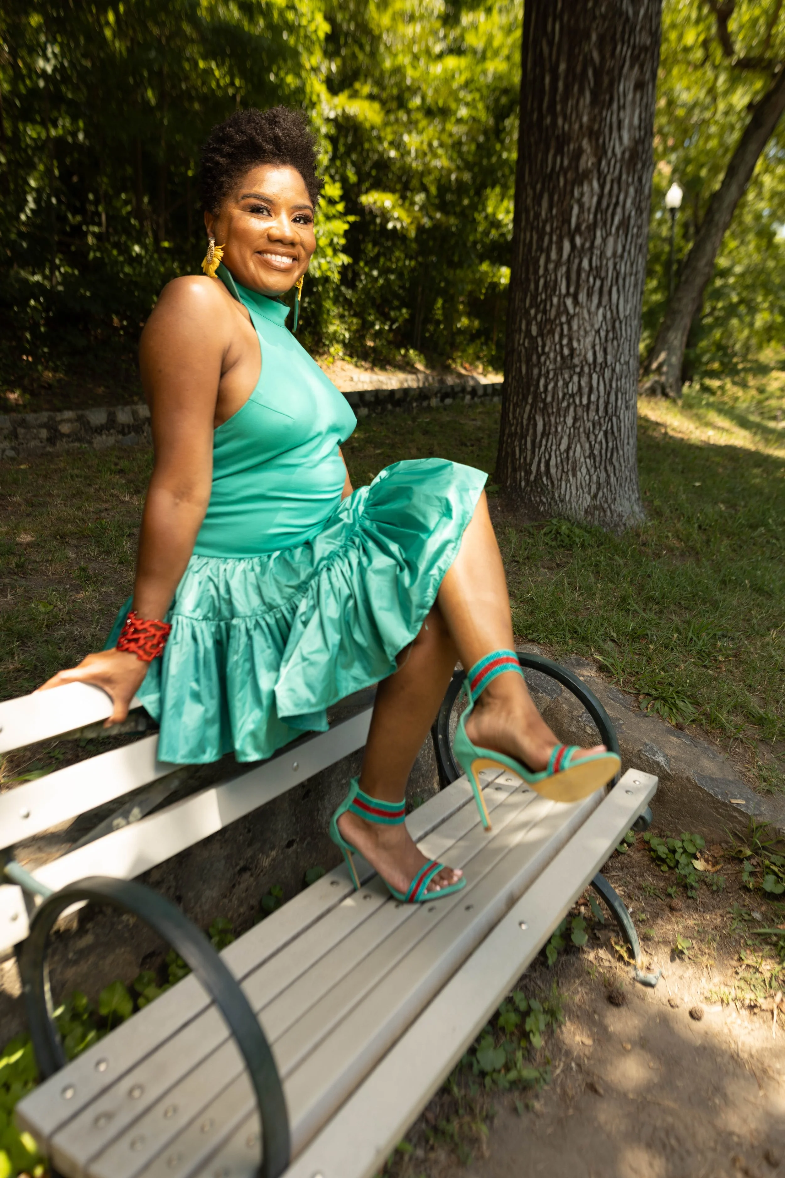 NEW Teal halter Dress