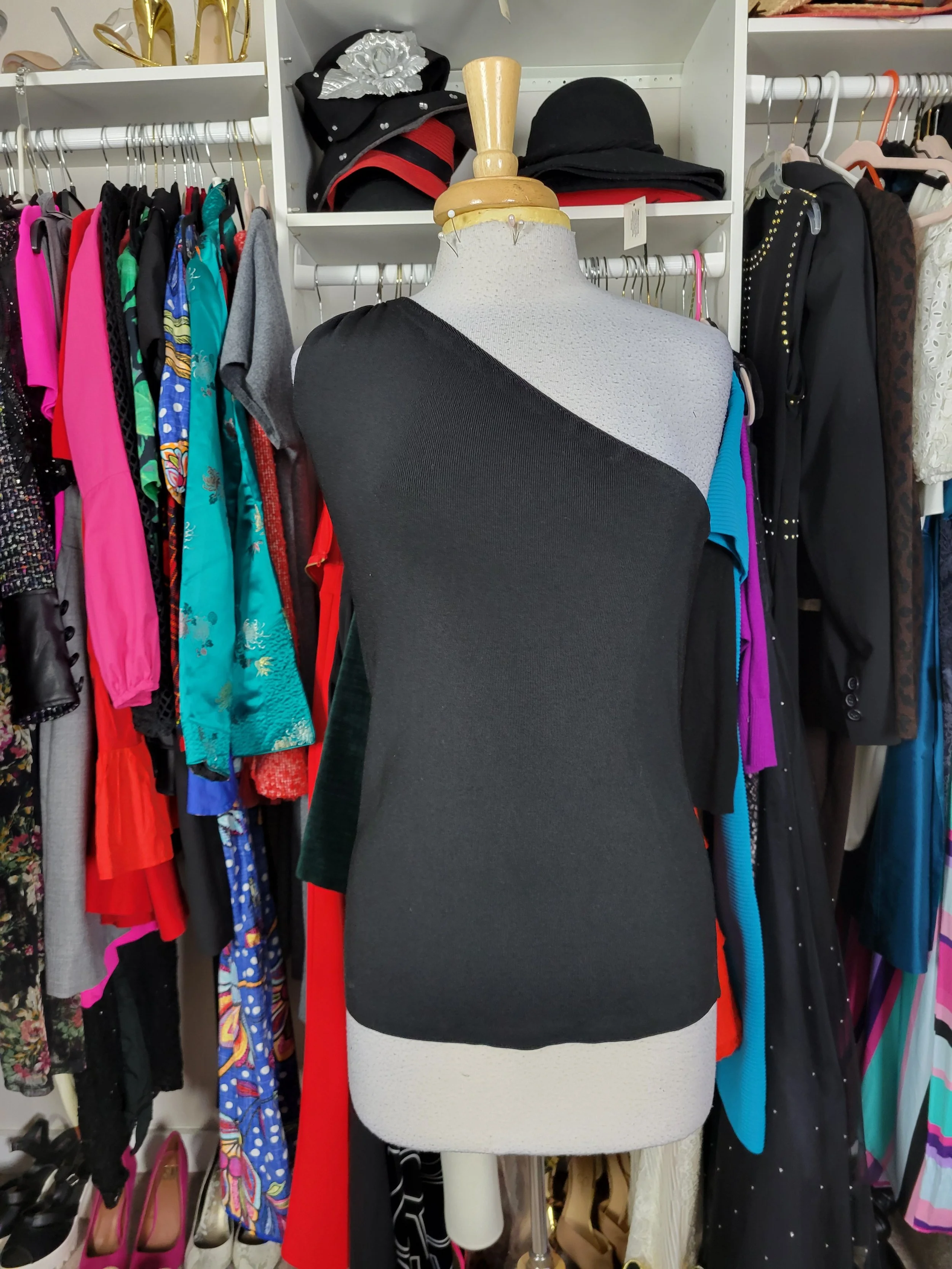 Ann Taylor One Shoulder Top Size Large