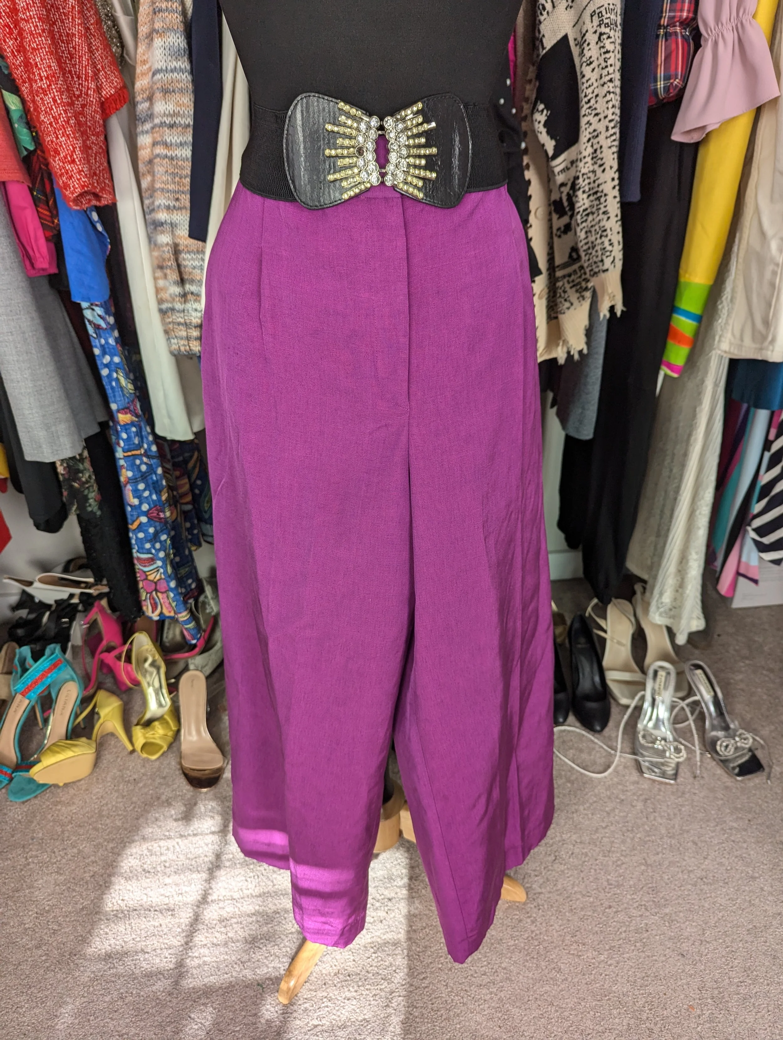 Fuchsia Wide Leg Pant - 10/12
