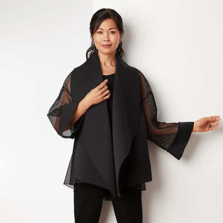 Black Mesh jacket - L