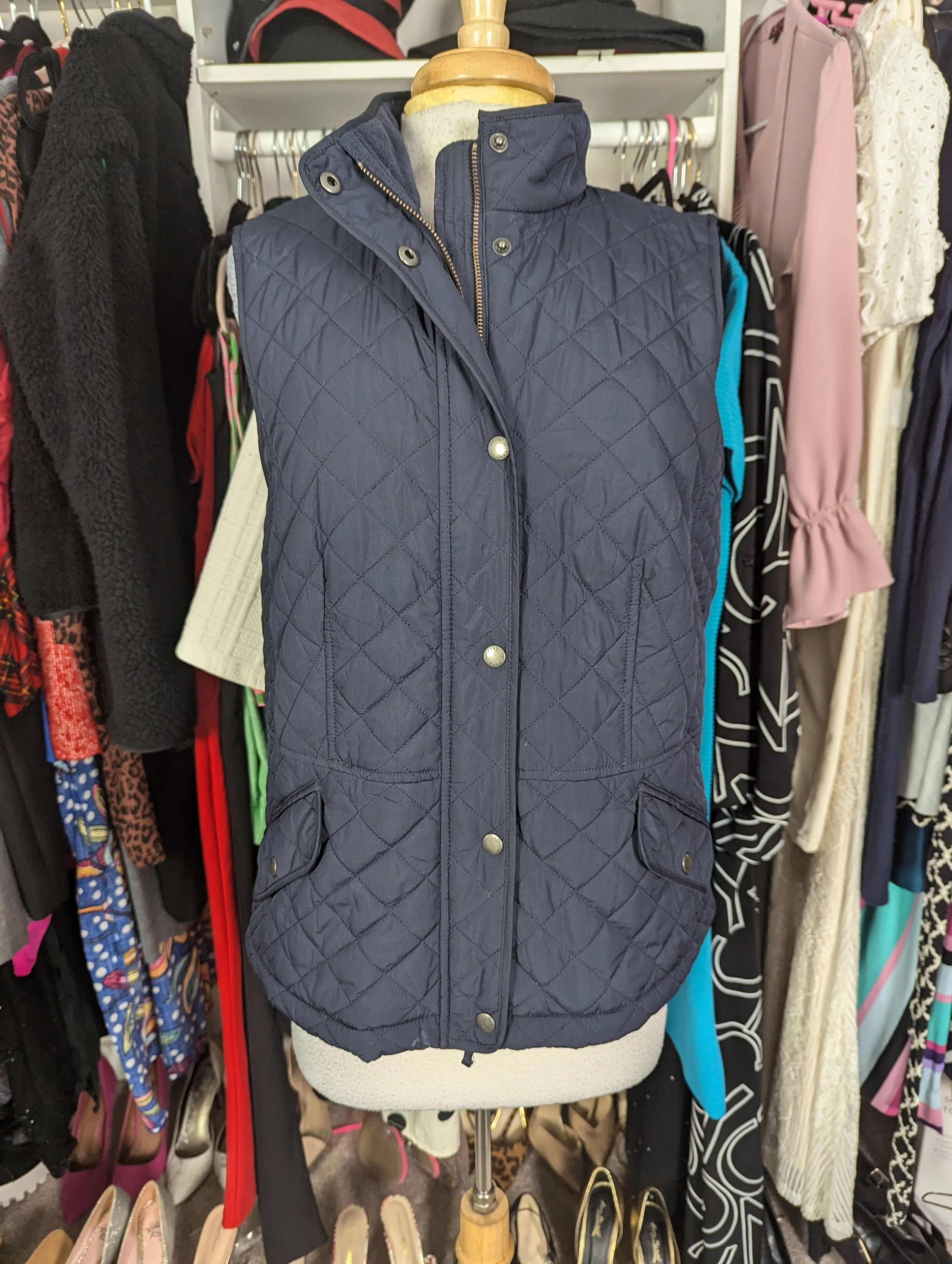 Talbot's Navy Quilted Vest - L